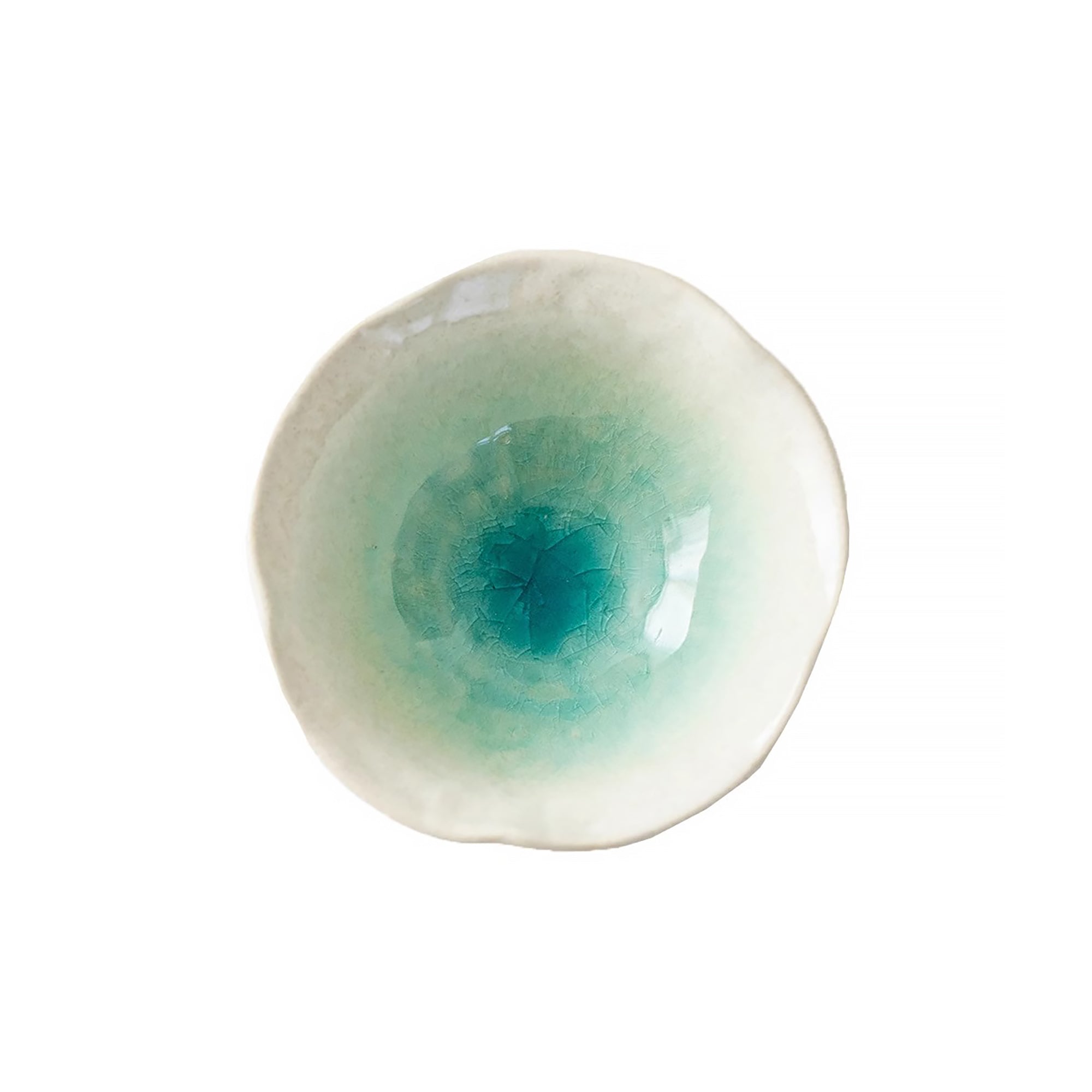 Bol Minoyaki craquelé motif tokusa floral