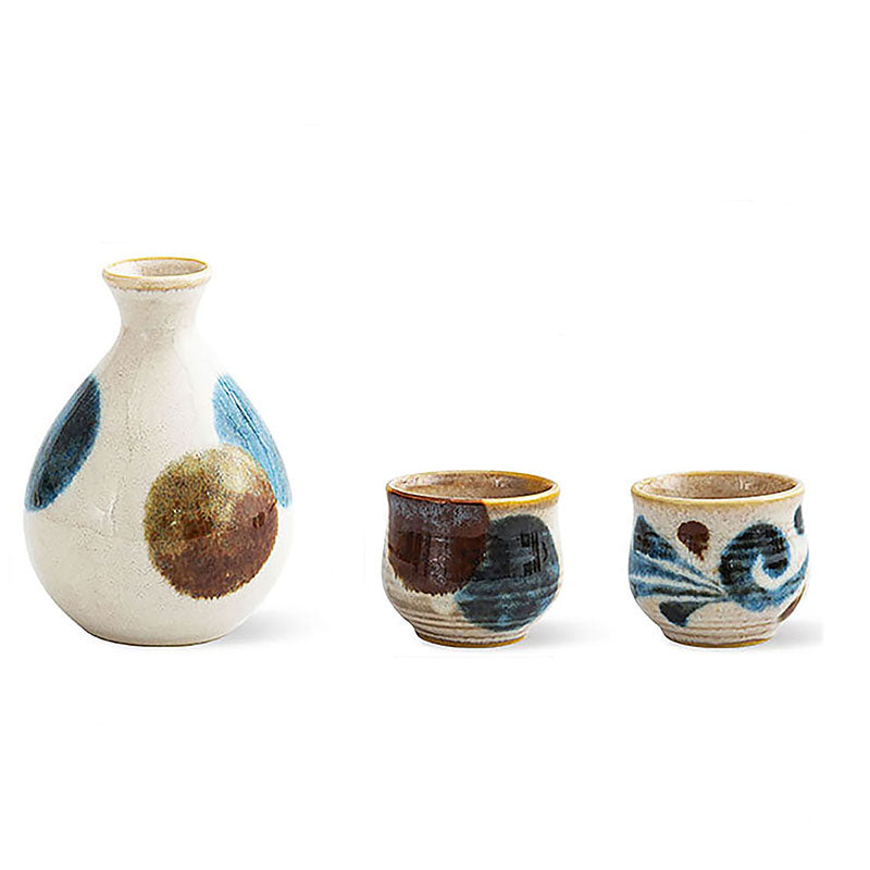 Mino-yaki ceramic sake set