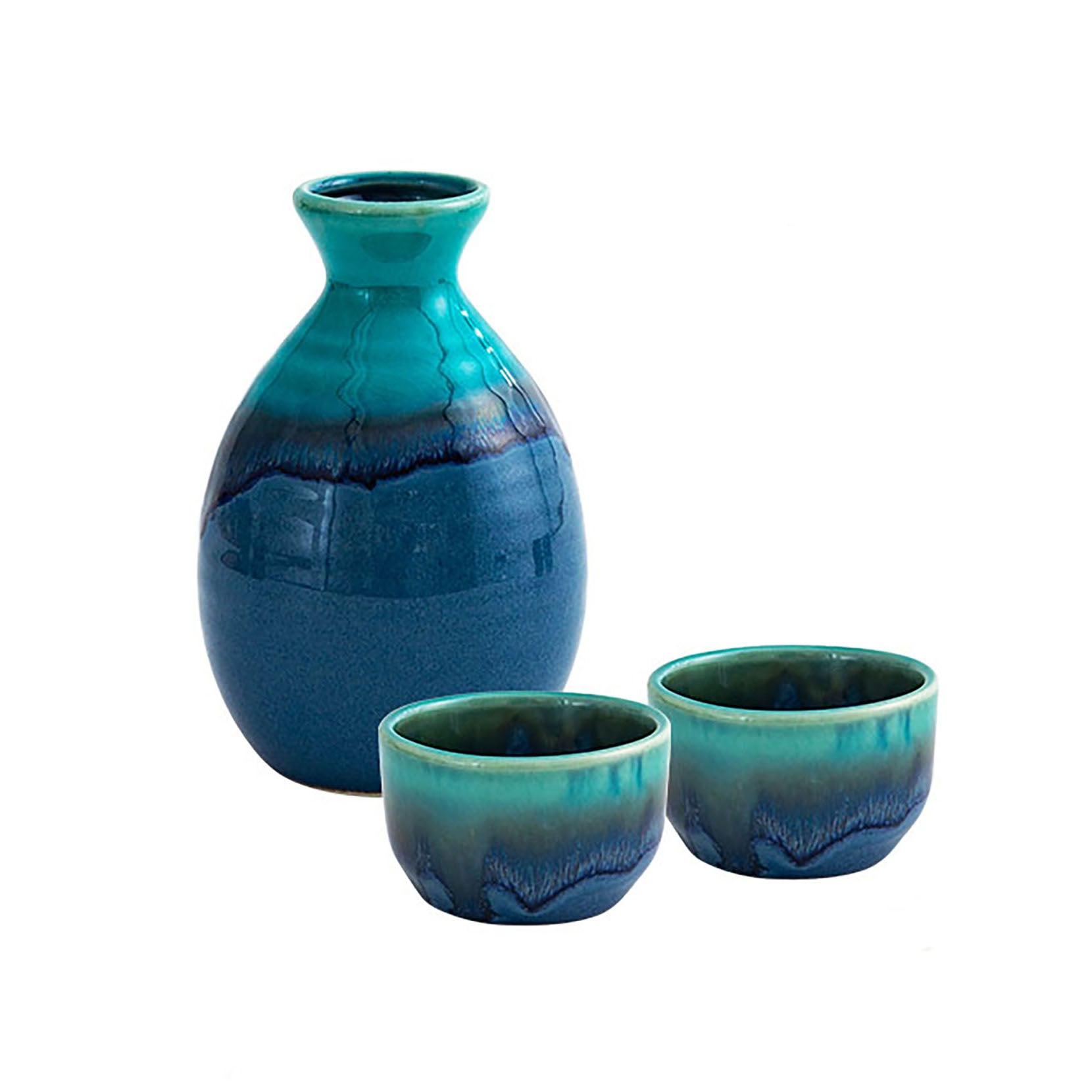 Mino-yaki ceramic sake set