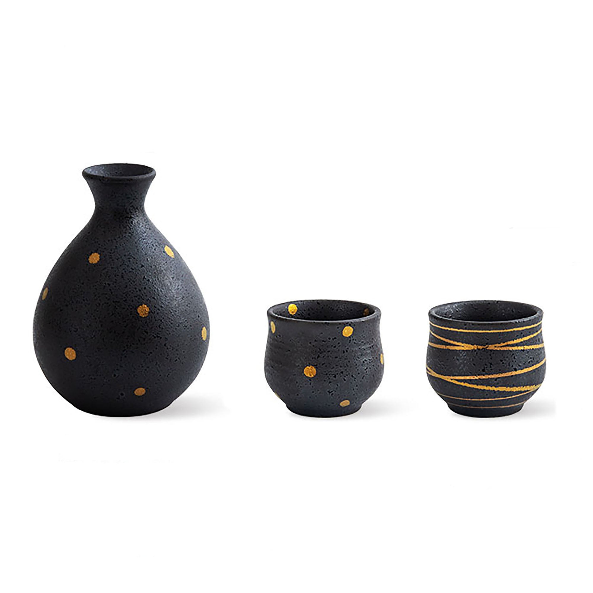 Mino-yaki ceramic sake set