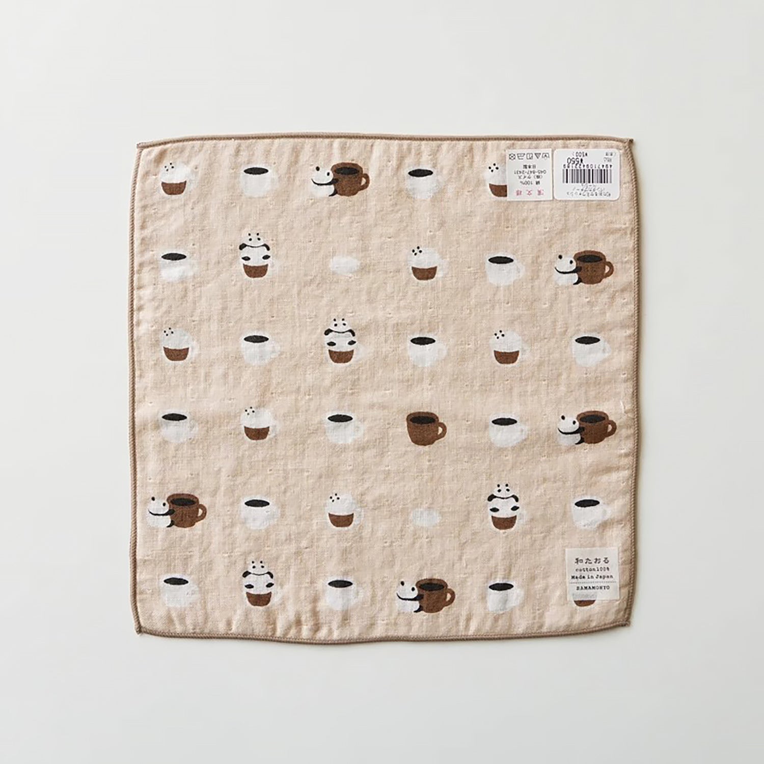 Petite serviette en gaze de coton double face de Hamamonyo