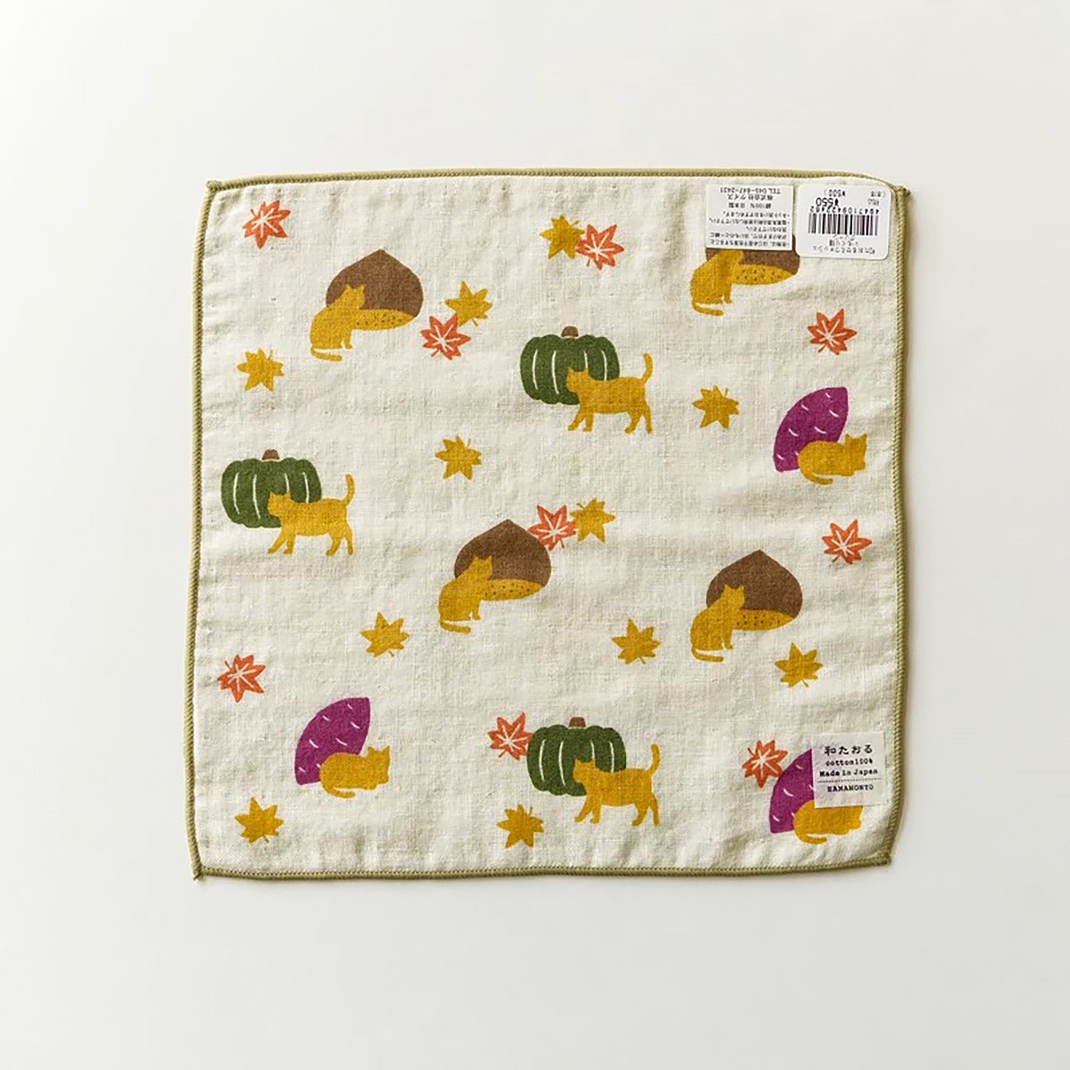 Petite serviette en gaze de coton double face de Hamamonyo