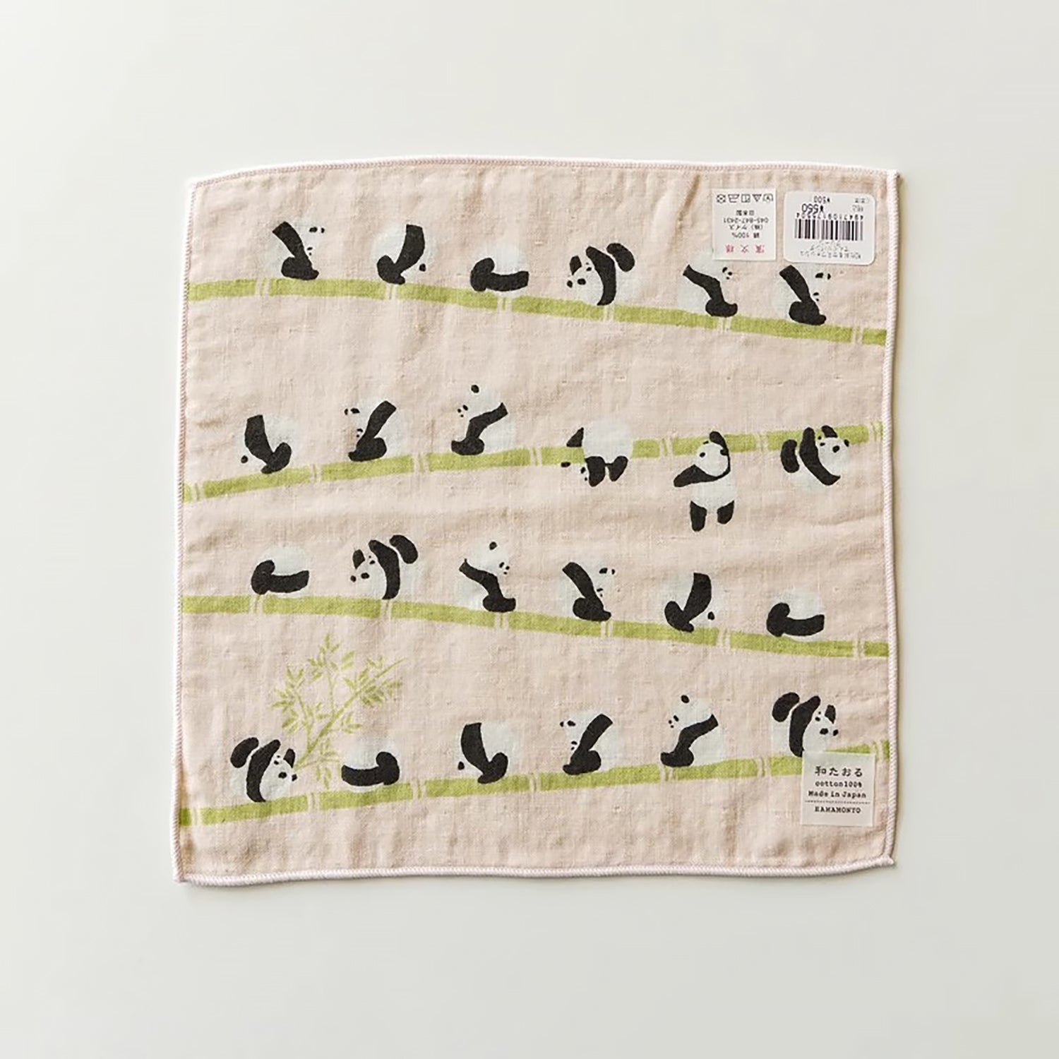 Petite serviette en gaze de coton double face de Hamamonyo