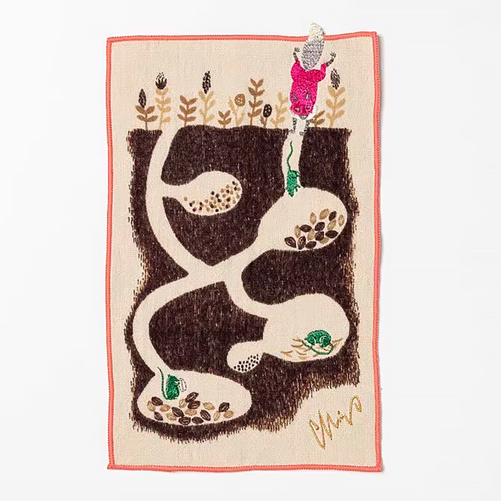 Serviette japonais en coton illustré par Morita MiW