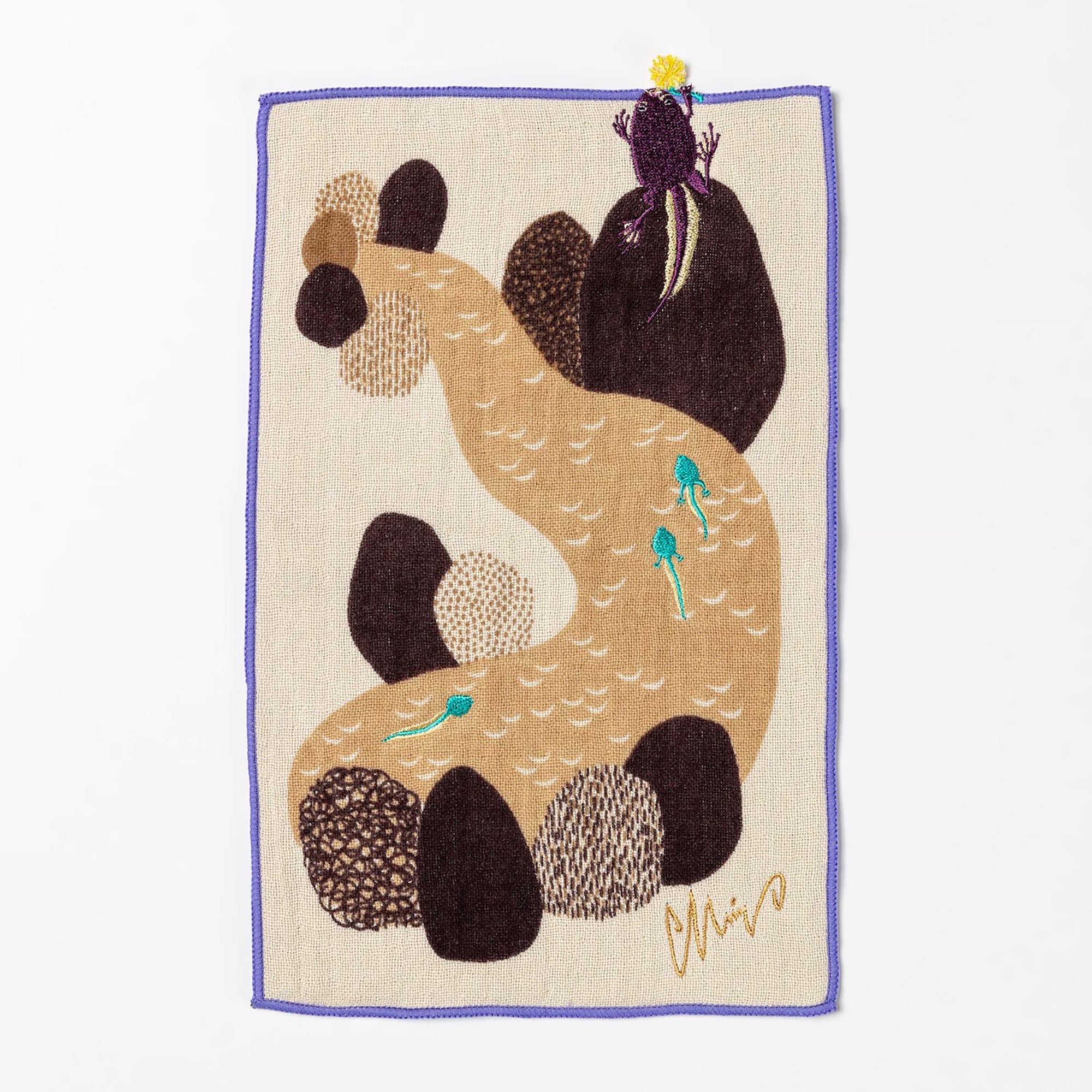 Serviette japonais en coton illustré par Morita MiW