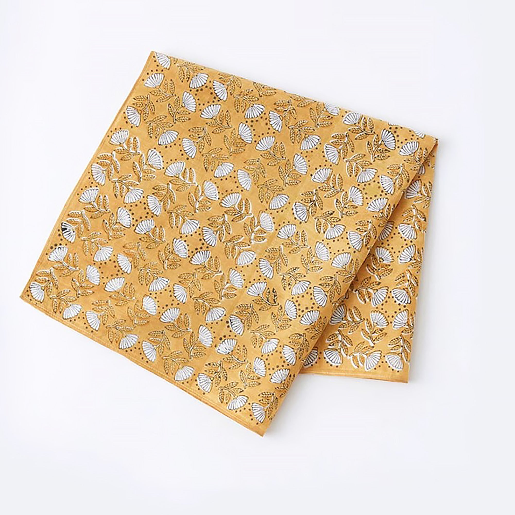Serviette japonaise en coton imprimé à la main