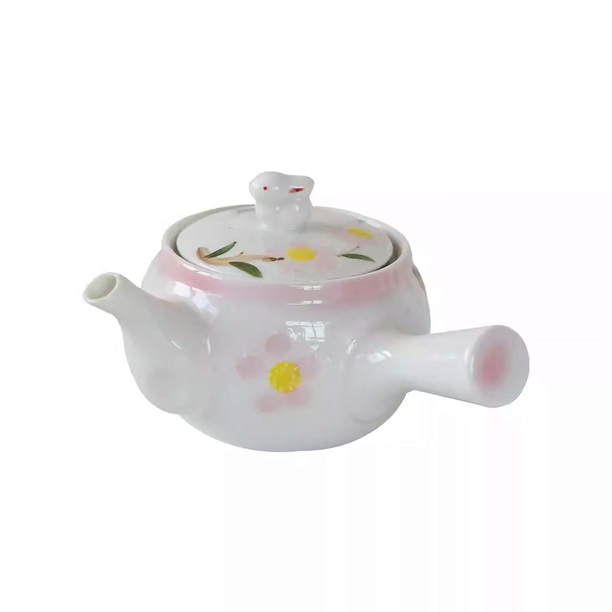 Théière en céramique Seto-yaki à motifs de fleurs de cerisier