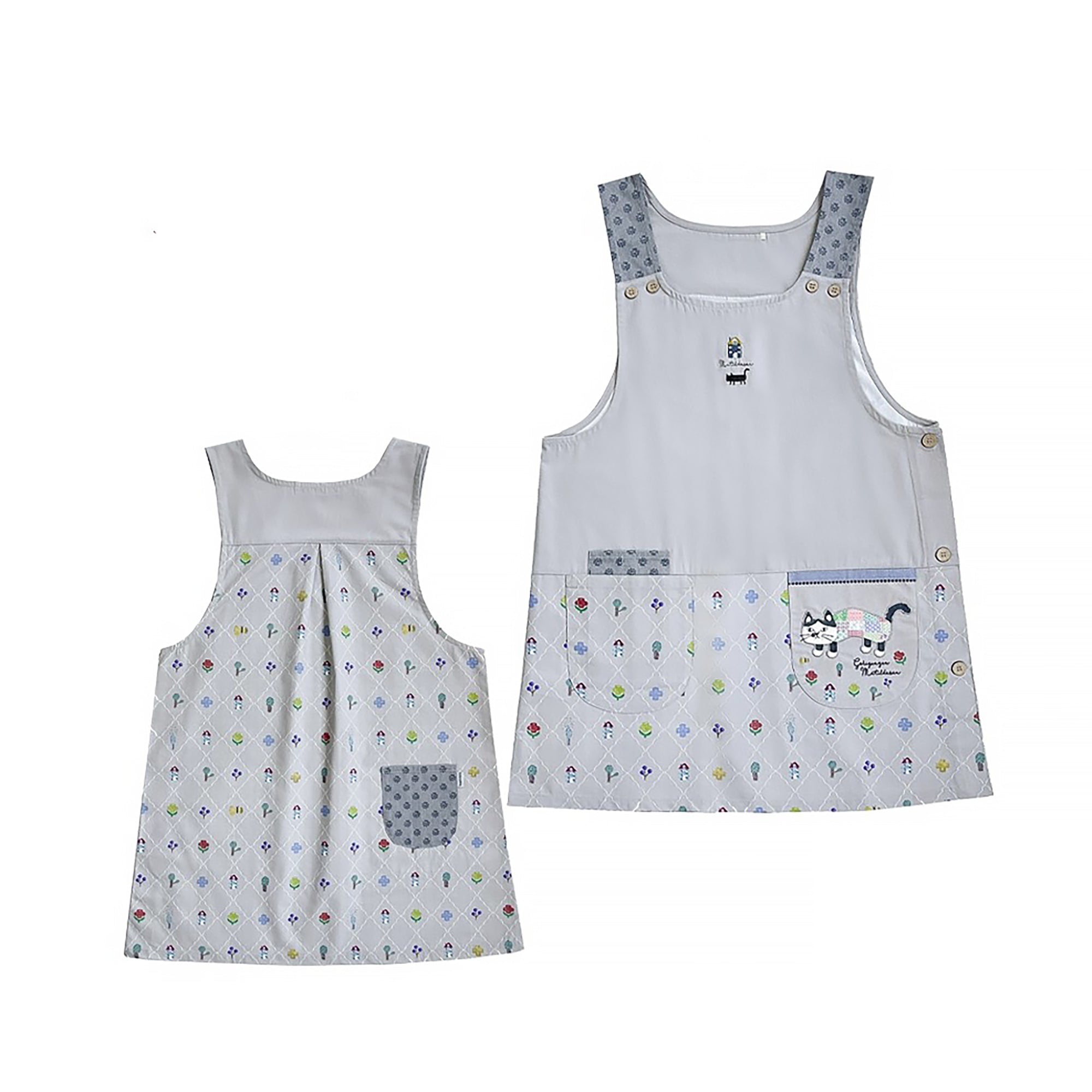 Tablier japonais avec motif chat Kusuguru