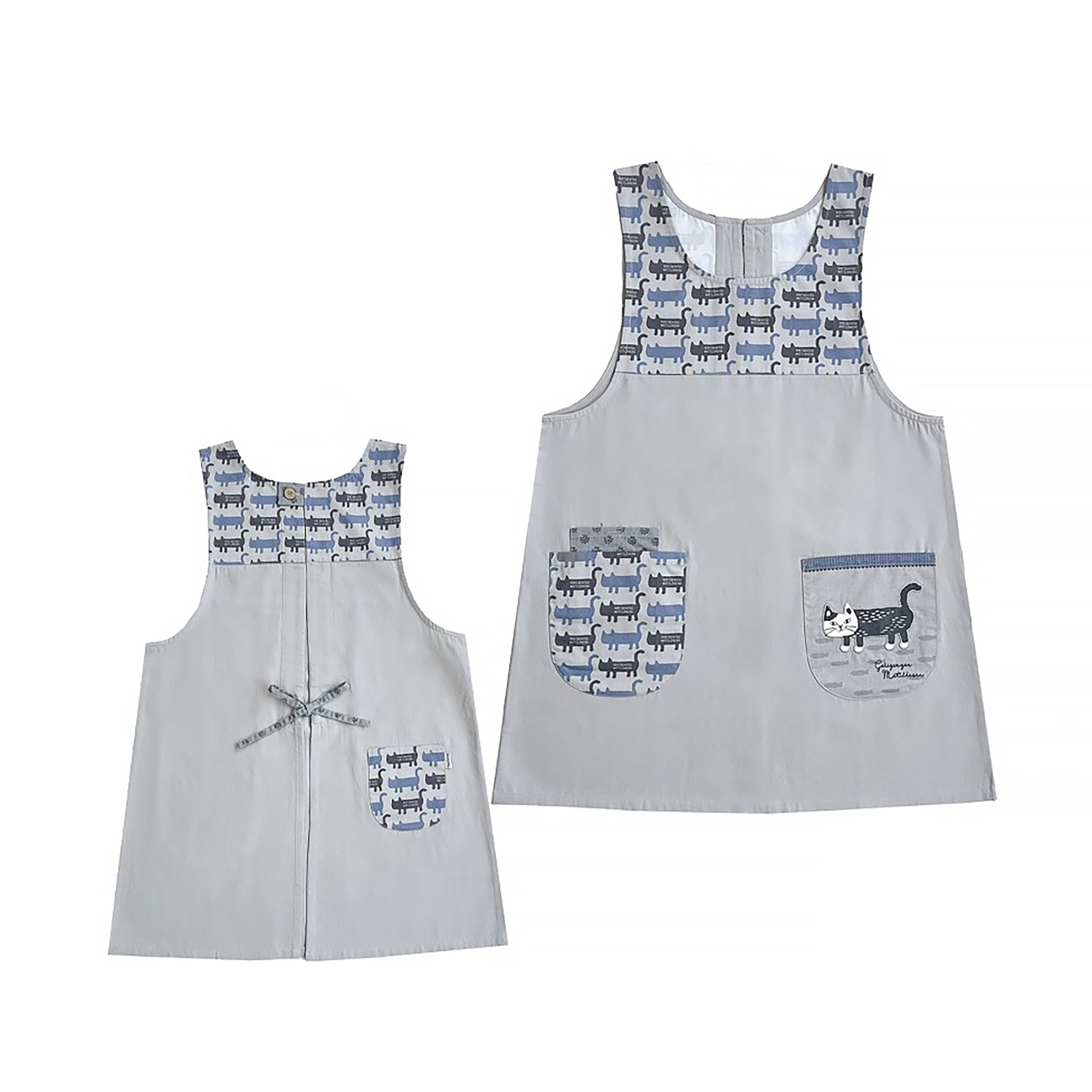 Tablier japonais avec motif chat Kusuguru