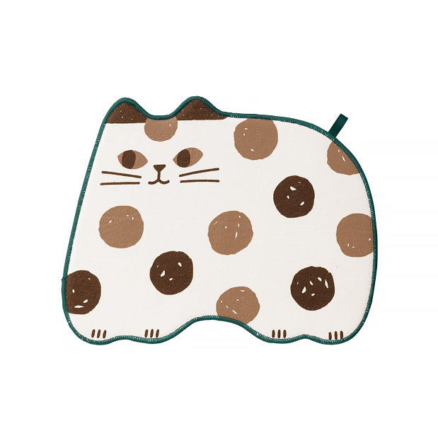 Tapis égouttoir de cuisine en forme de chat