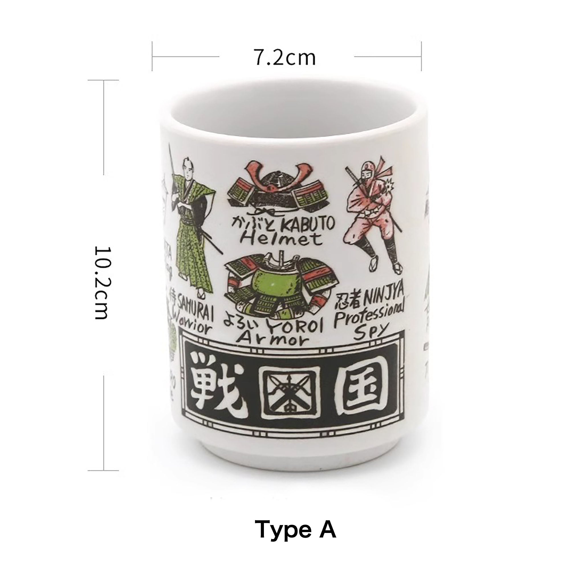 Tasse en céramique motifs culture et gastronomie japonaise