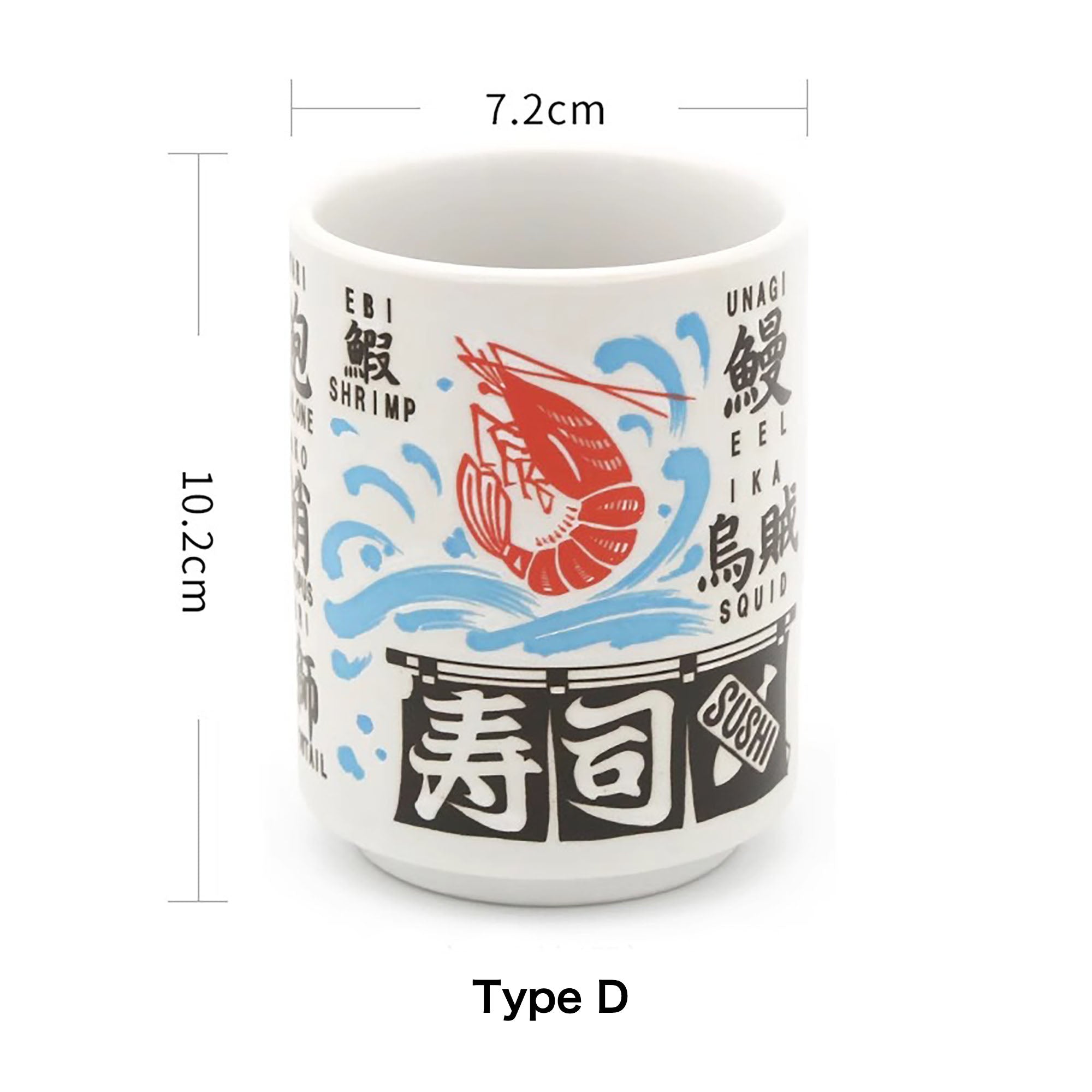 Tasse en céramique motifs culture et gastronomie japonaise