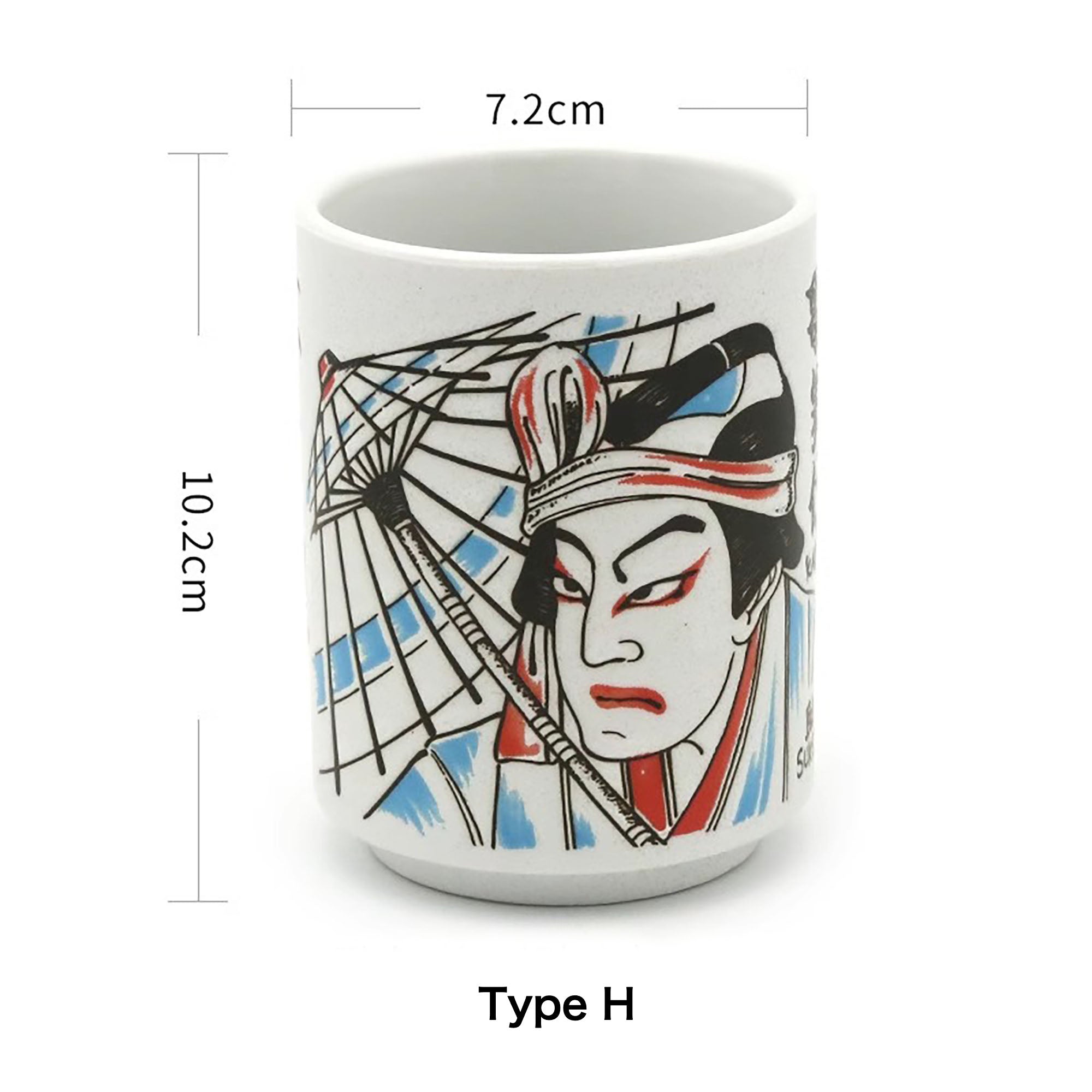 Tasse en céramique motifs culture et gastronomie japonaise
