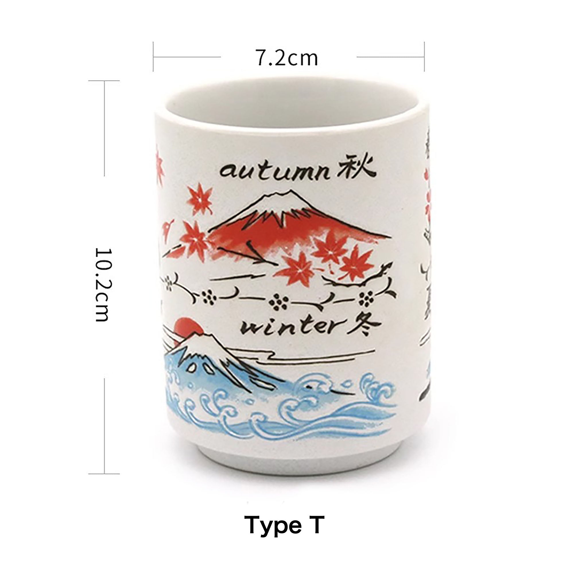 Tasse en céramique motifs culture et gastronomie japonaise