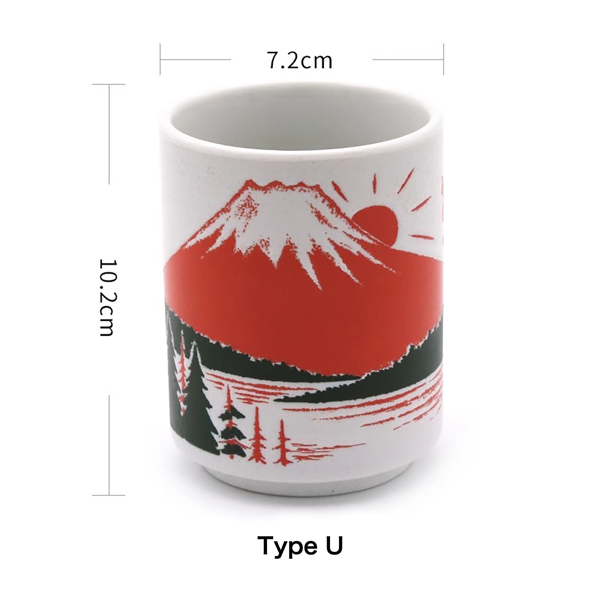 Tasse en céramique motifs culture et gastronomie japonaise