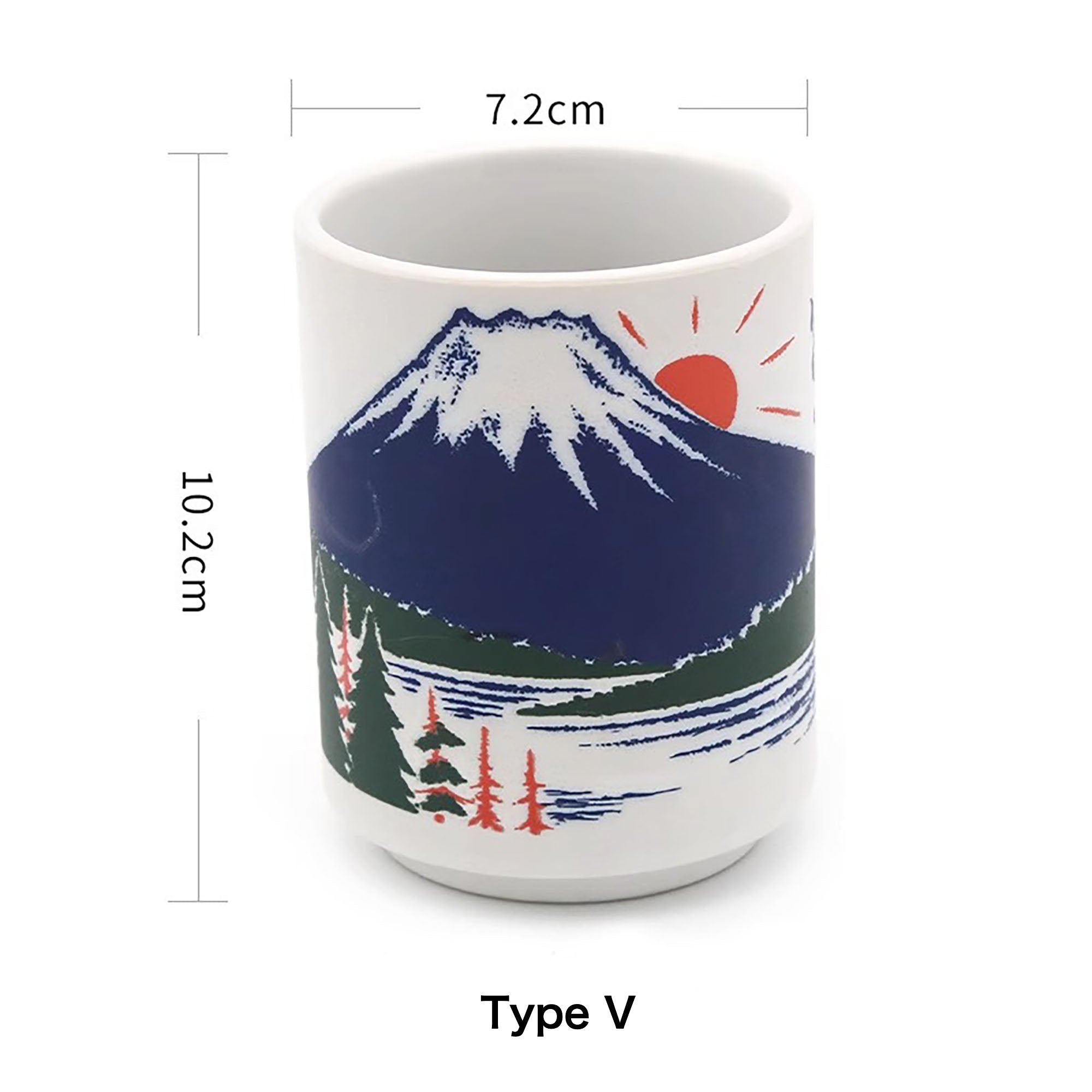 Tasse en céramique motifs culture et gastronomie japonaise
