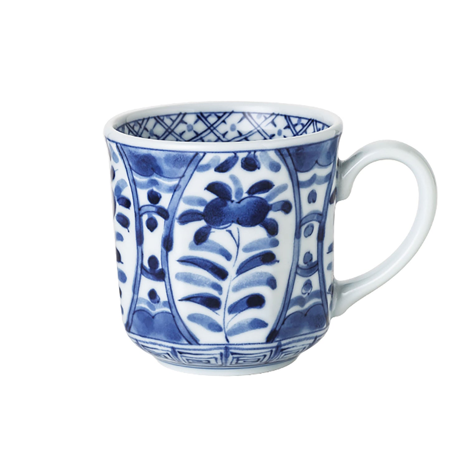 Tasse en céramique Arita bleu et blanc