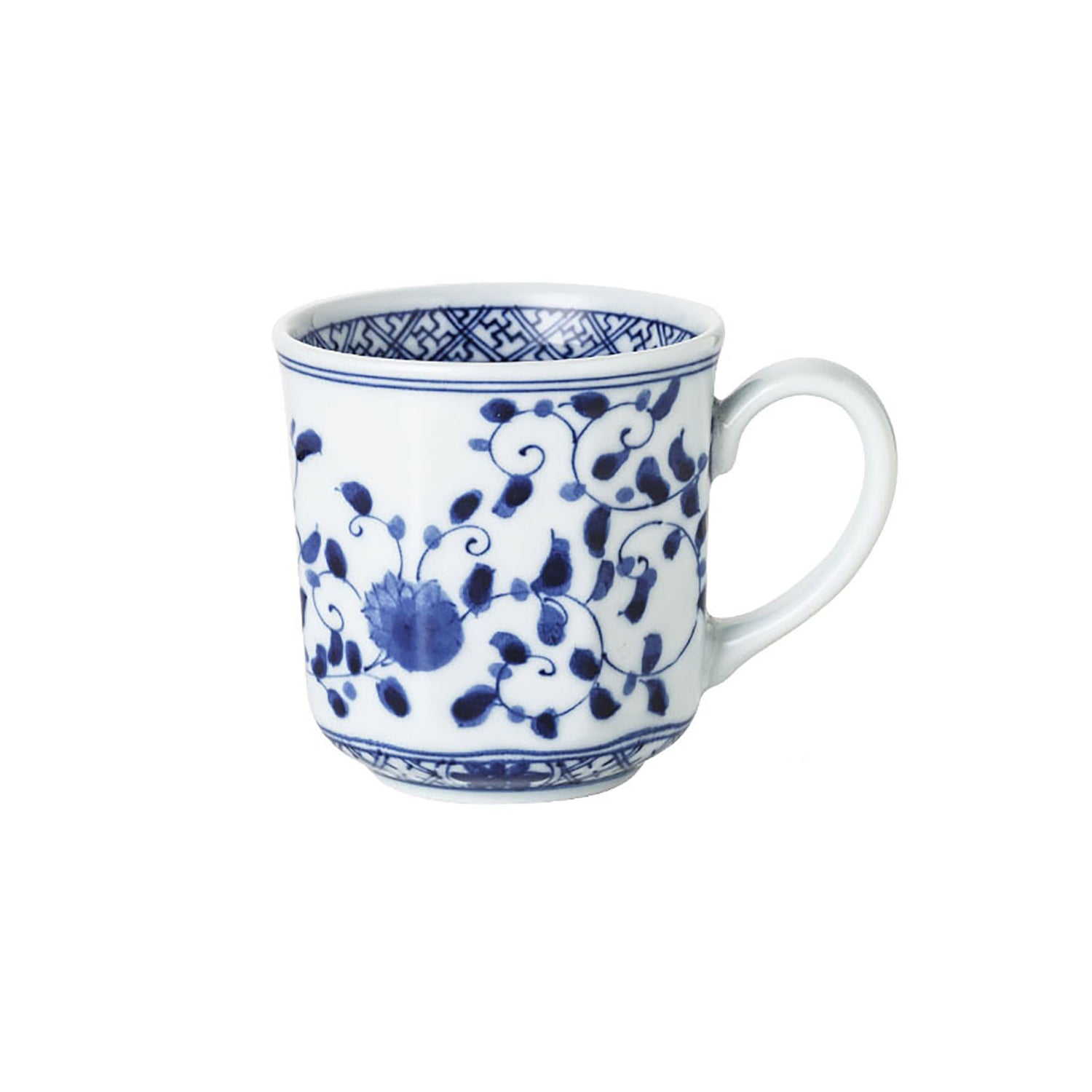 Tasse en céramique Arita bleu et blanc