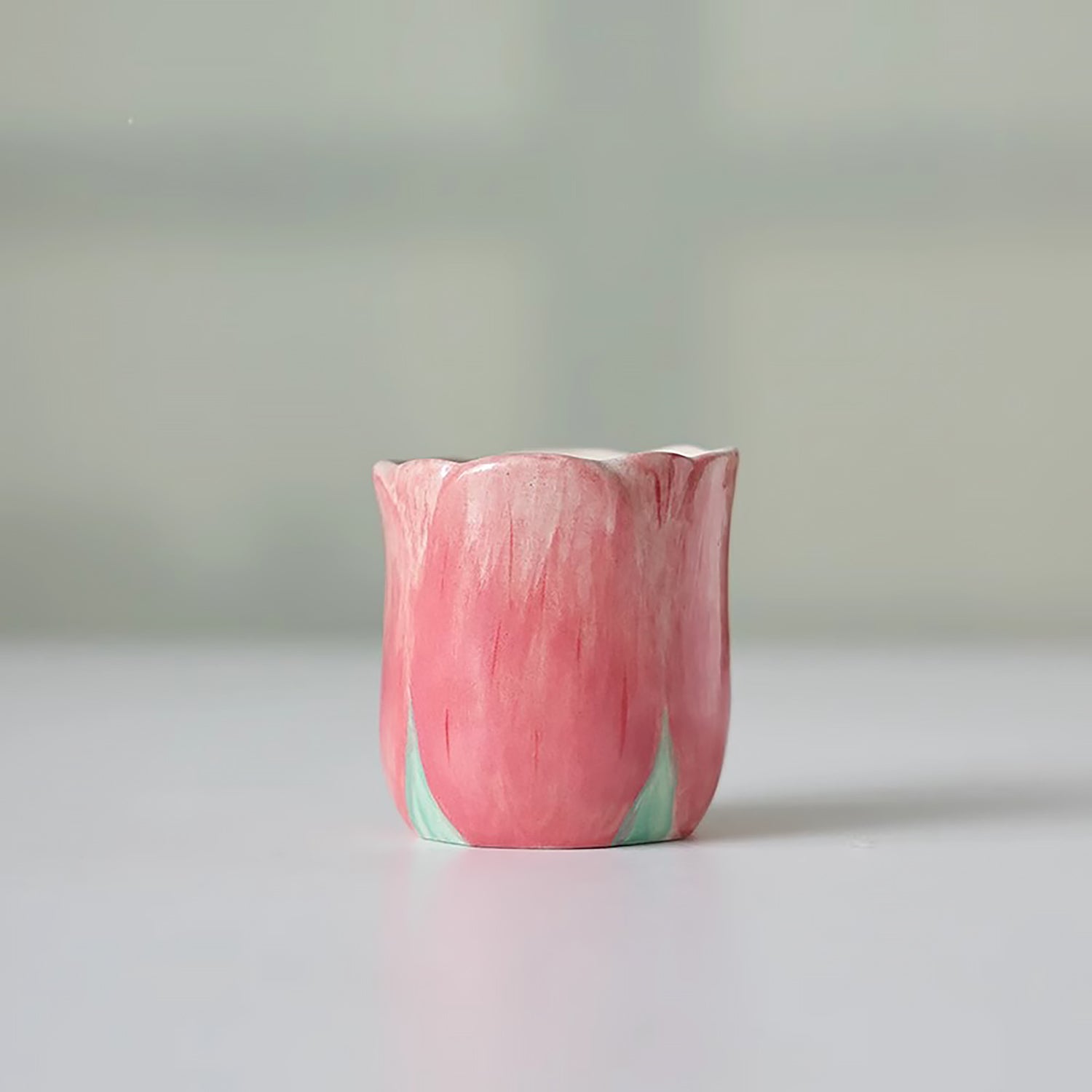 Tasse à café filtre en céramique faite main en forme de fleur