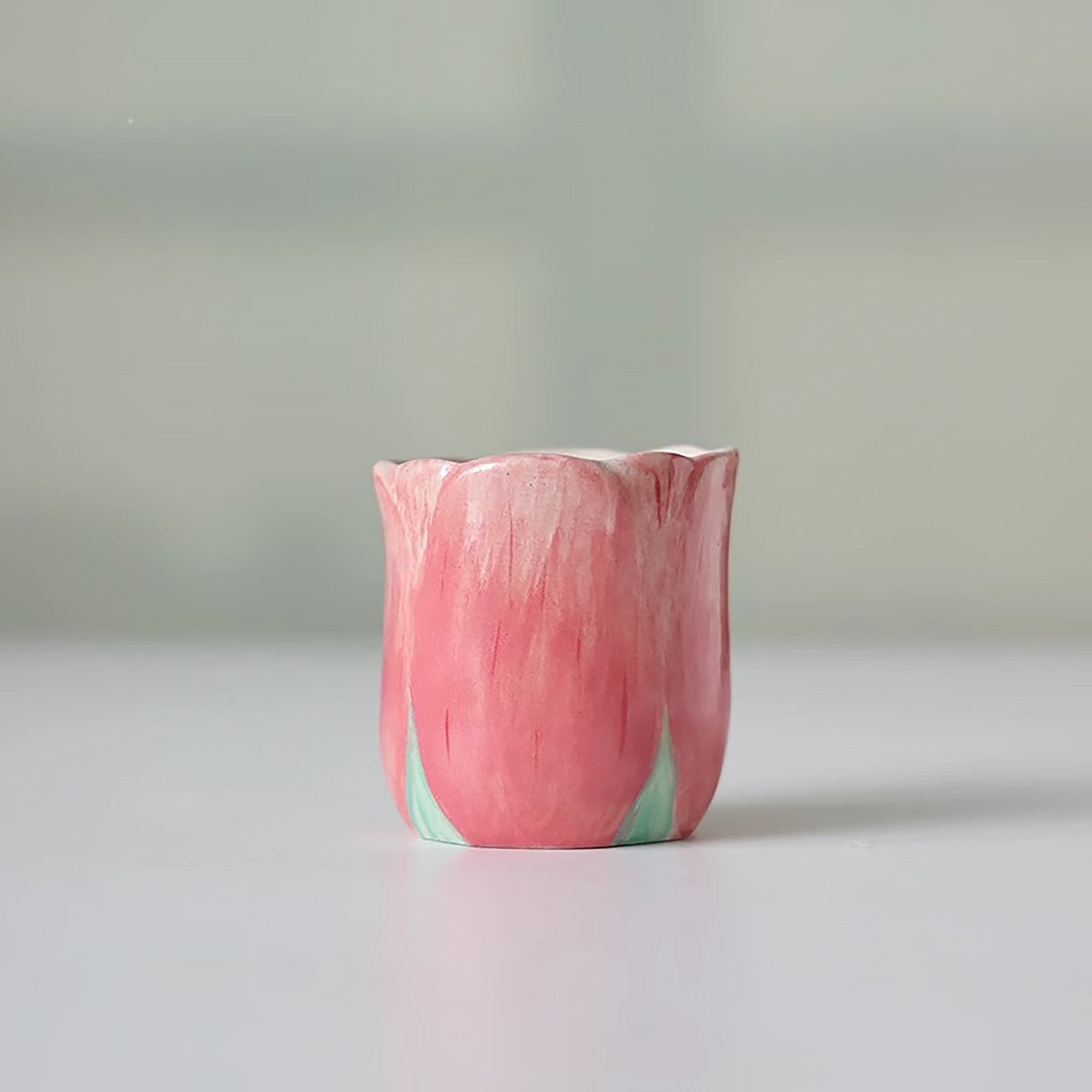 Tasse à café filtre en céramique faite main en forme de fleur