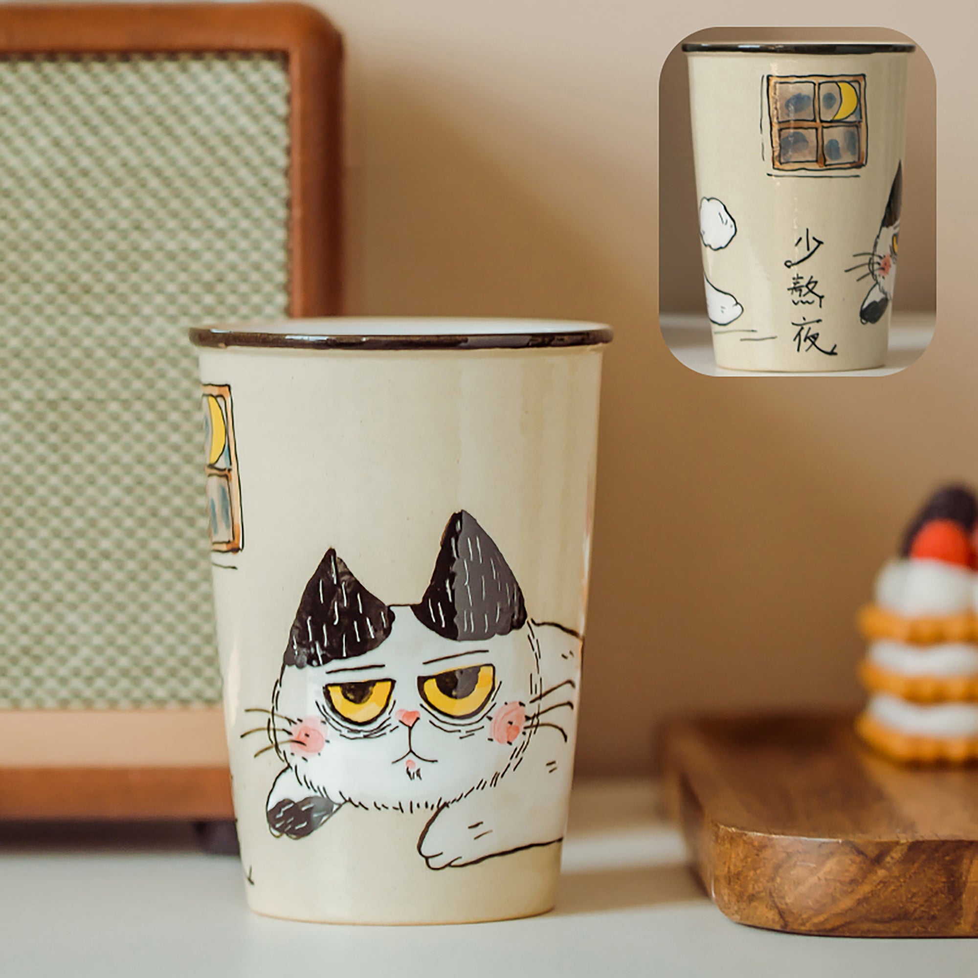 Tassen mit entzückenden Designerkatzen