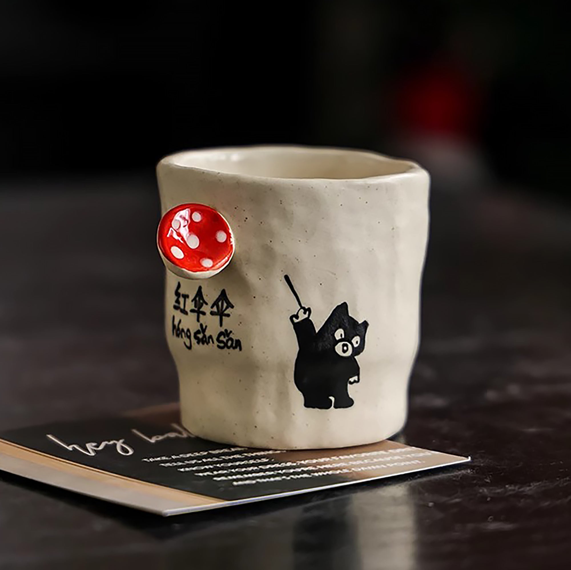 Tasse à saké artisanale Jingdezhen