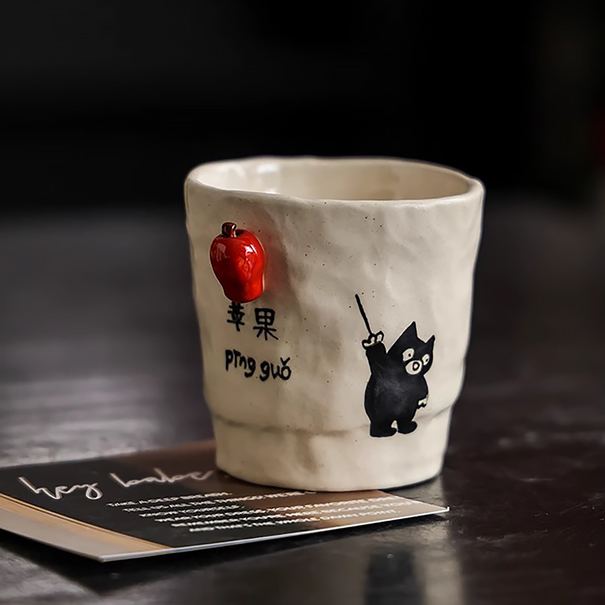Tasse à saké artisanale Jingdezhen