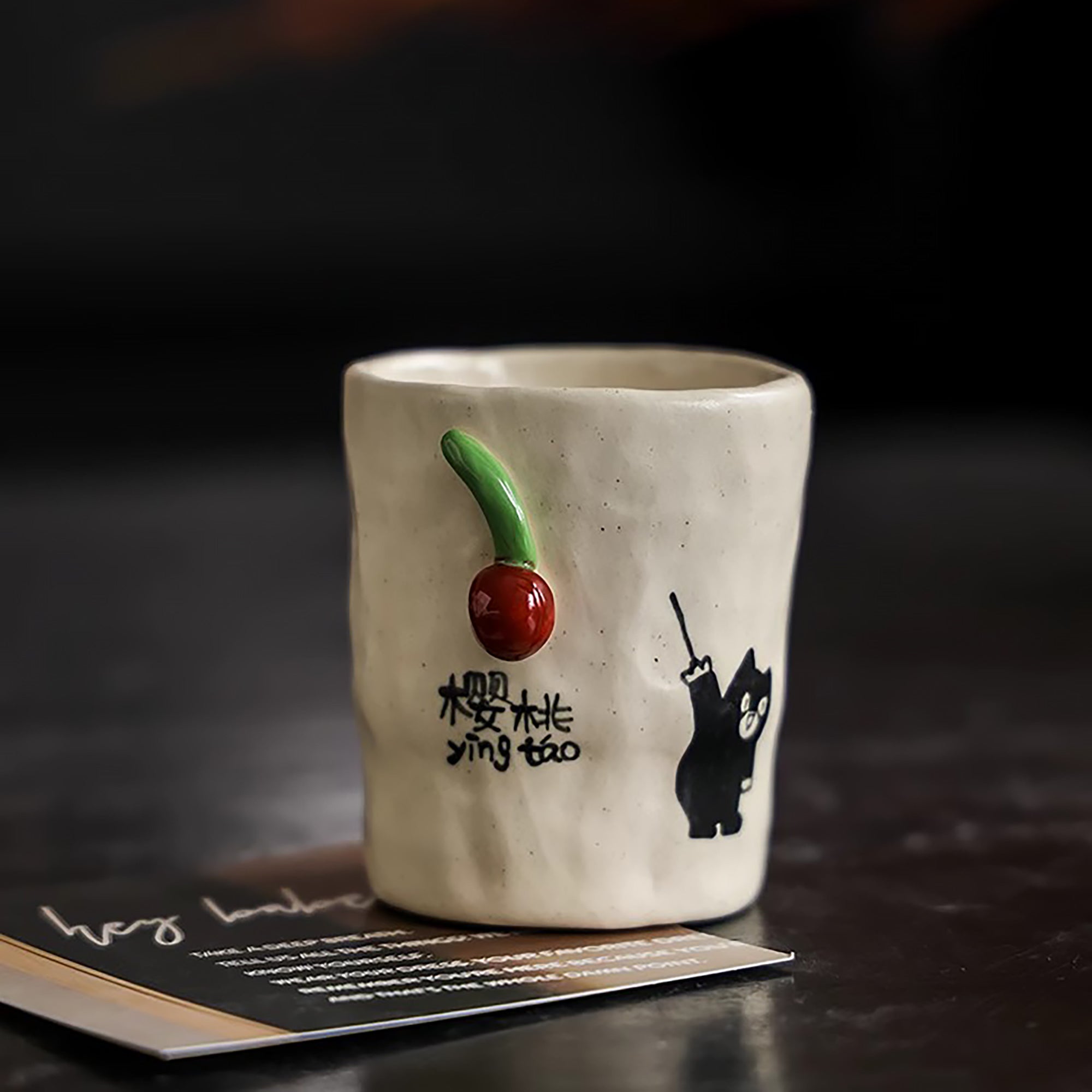 Tasse à saké artisanale Jingdezhen