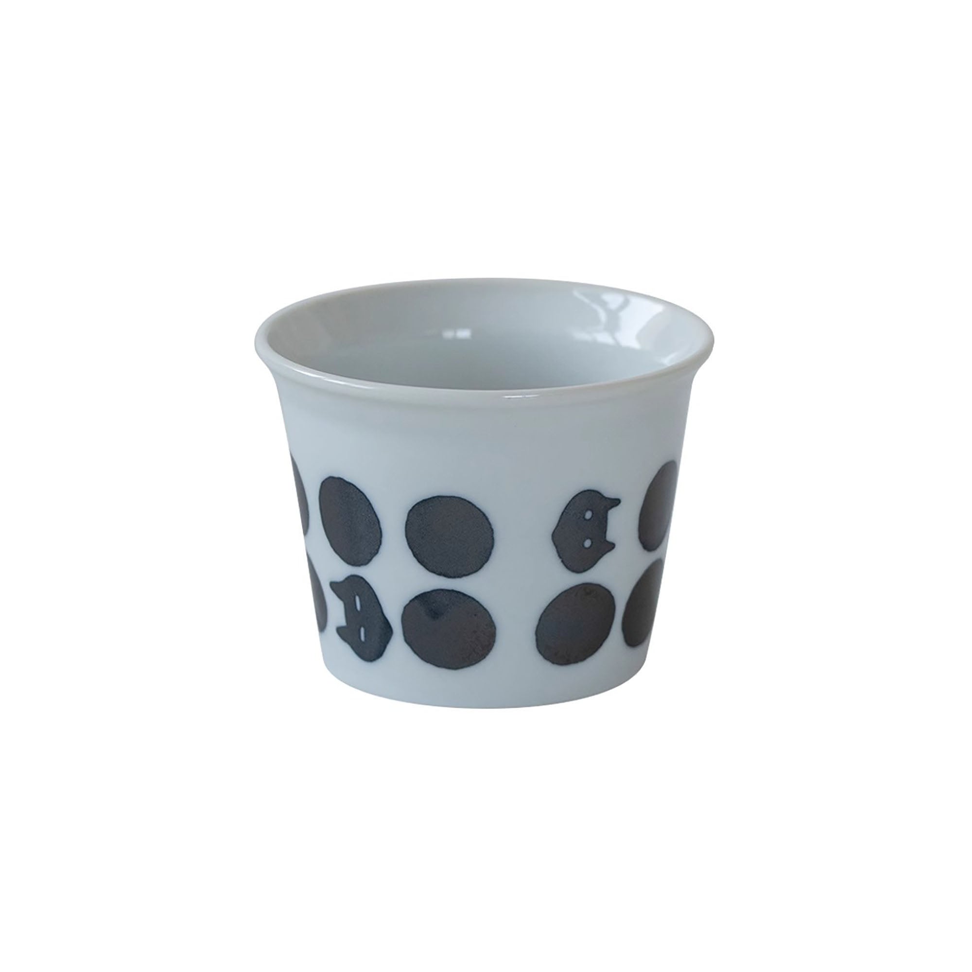 Minoyaki-Tasse mit „Katzen-Tagebuch“-Muster