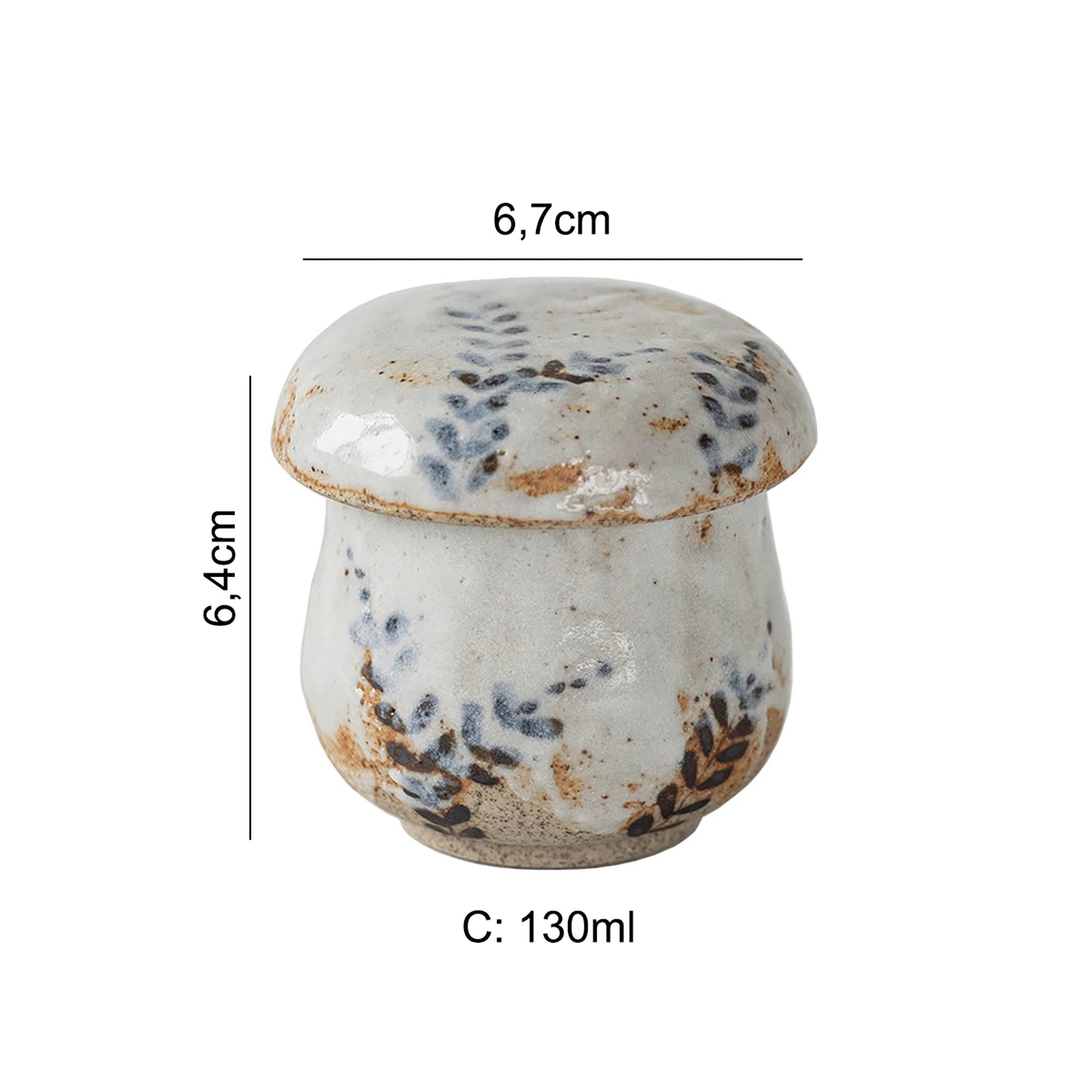 Tasse couverte en Shino-yaki