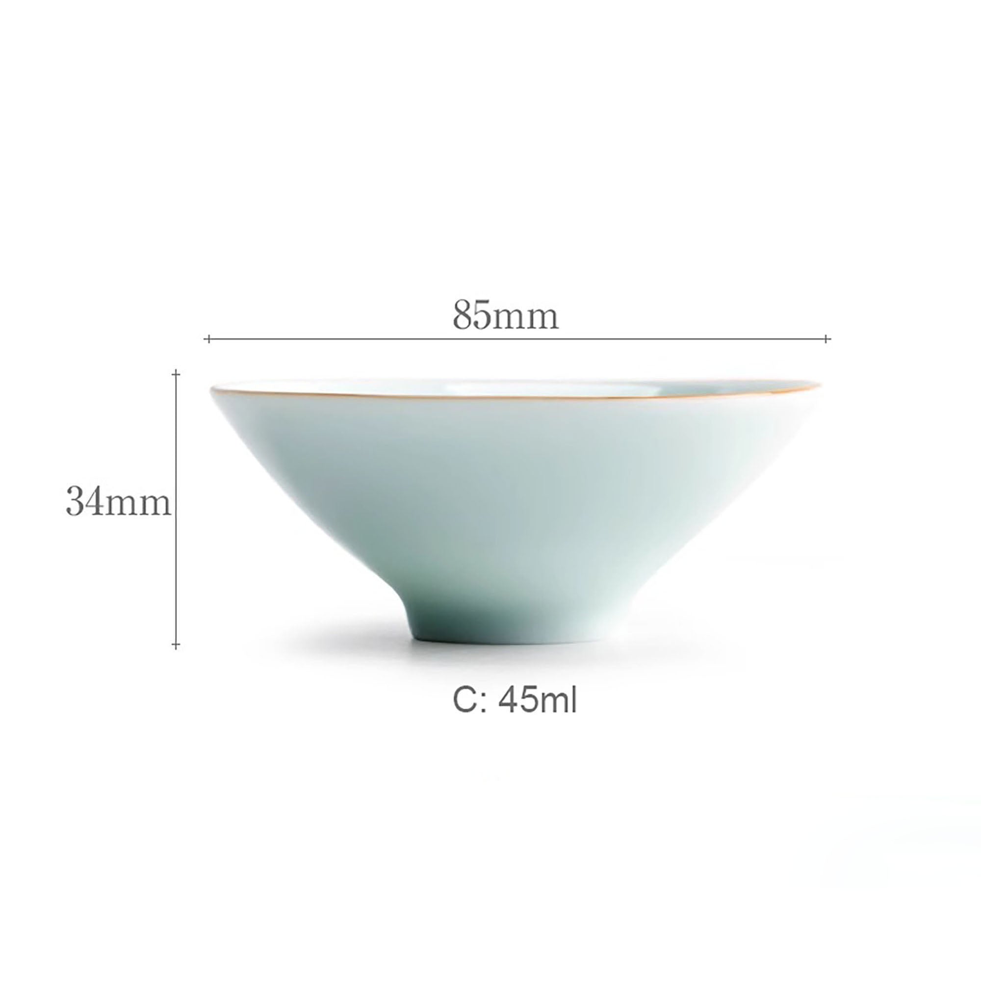 Tasse à thé en forme chapeau