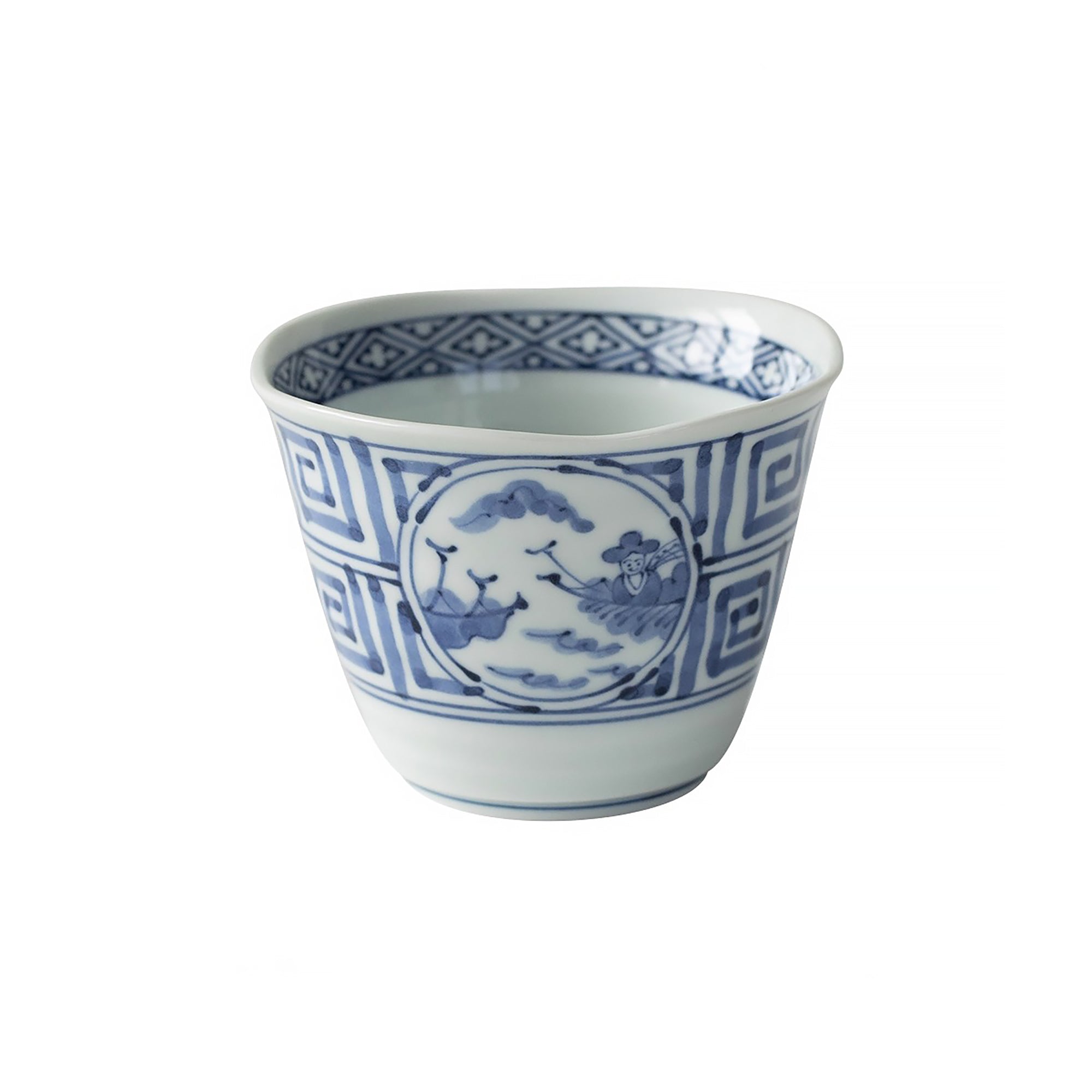 Tasse choko Hasami-yaki peinte à la main