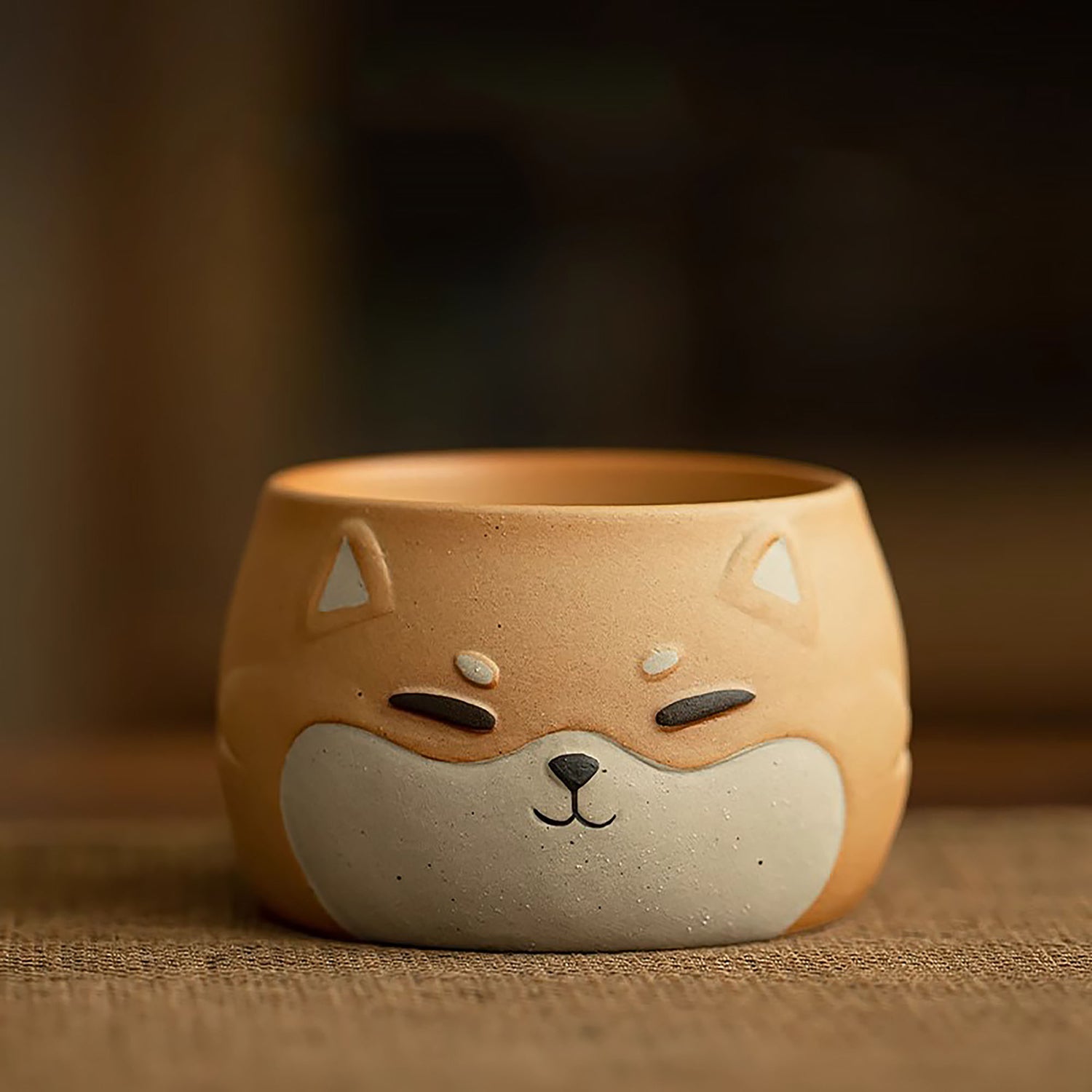 Tasse à thé en céramique avec motif adorable chat