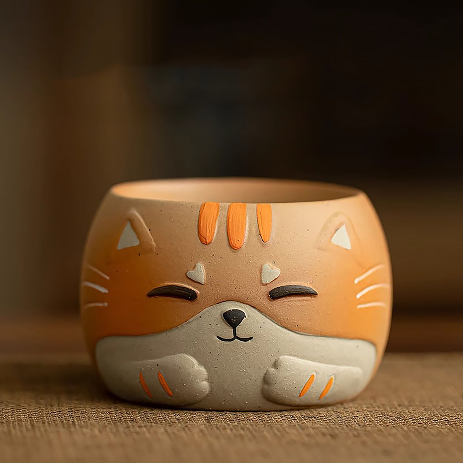 Tasse à thé en céramique avec motif adorable chat