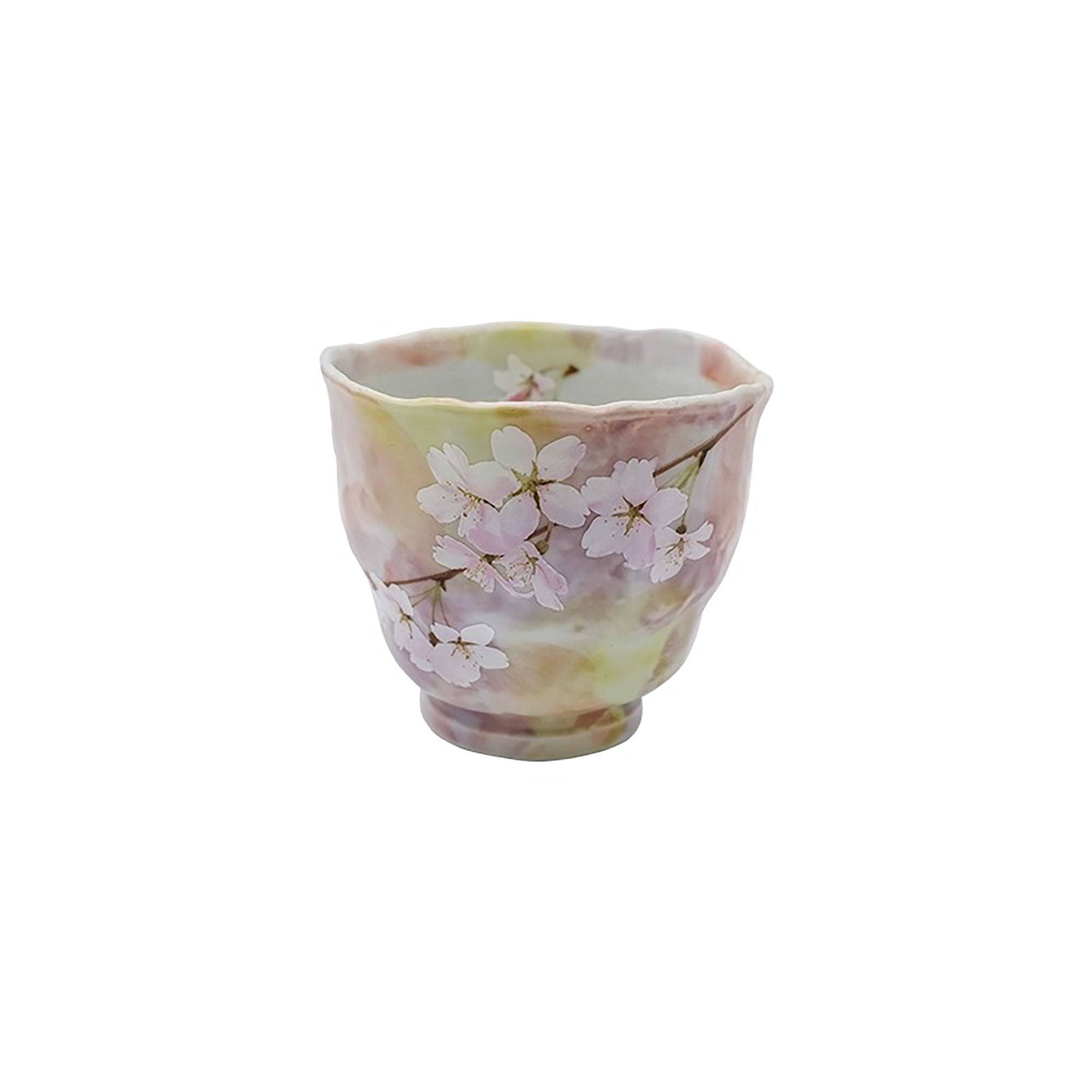 Tasse en céramique fait main motif fleur de cerisier