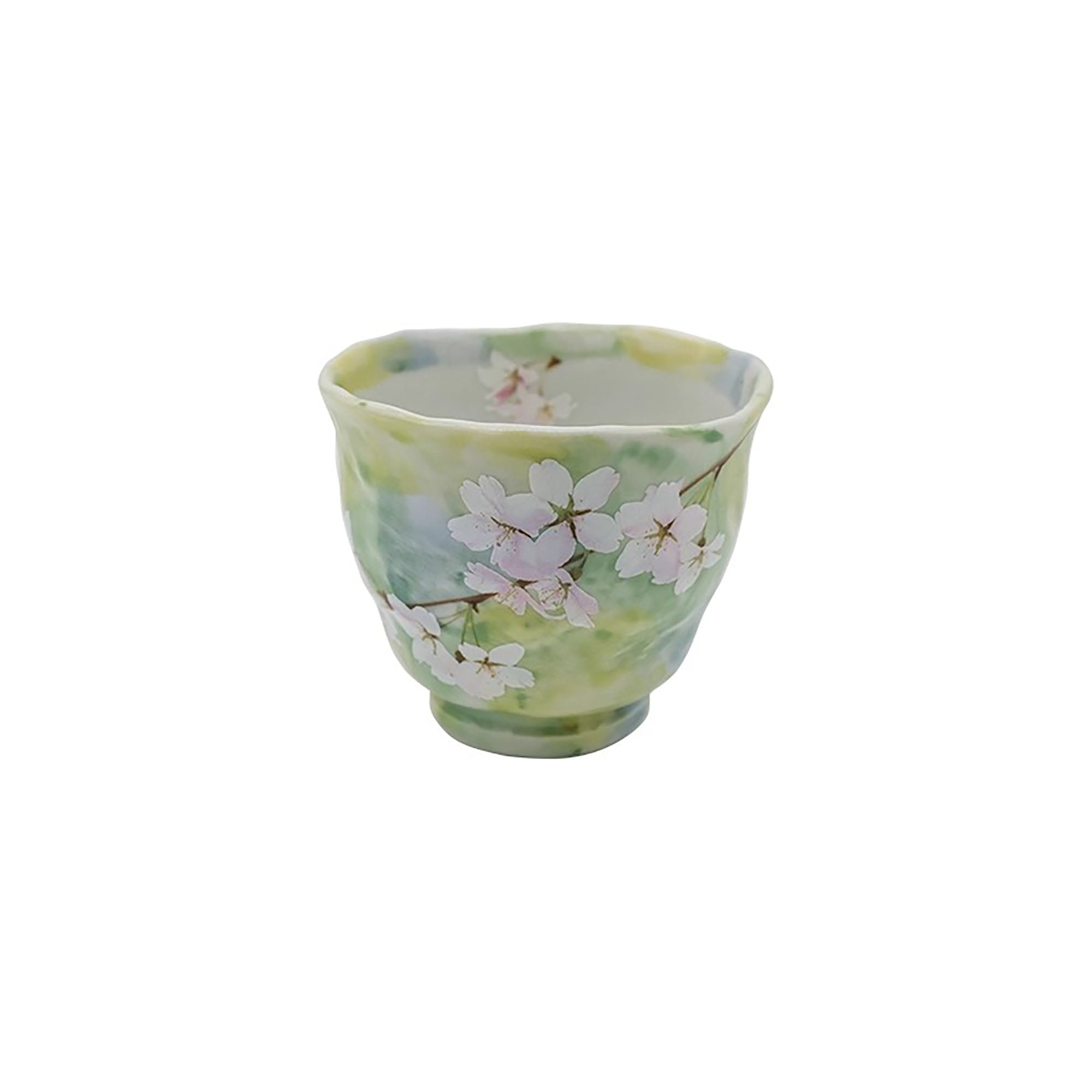 Tasse en céramique fait main motif fleur de cerisier