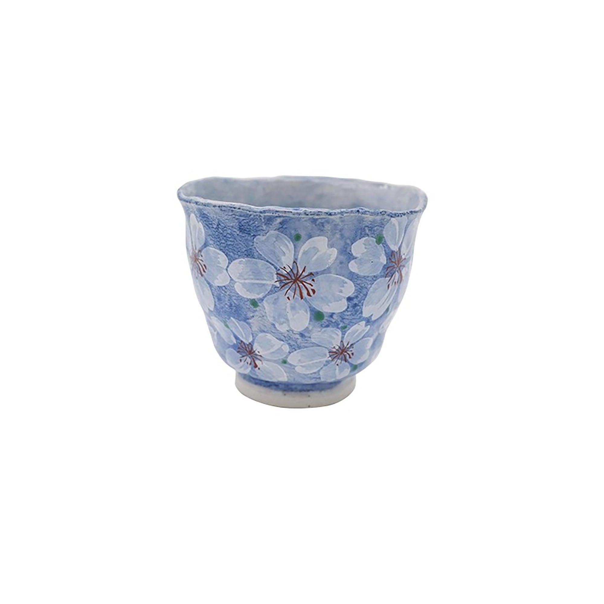 Tasse en céramique fait main motif fleur de cerisier