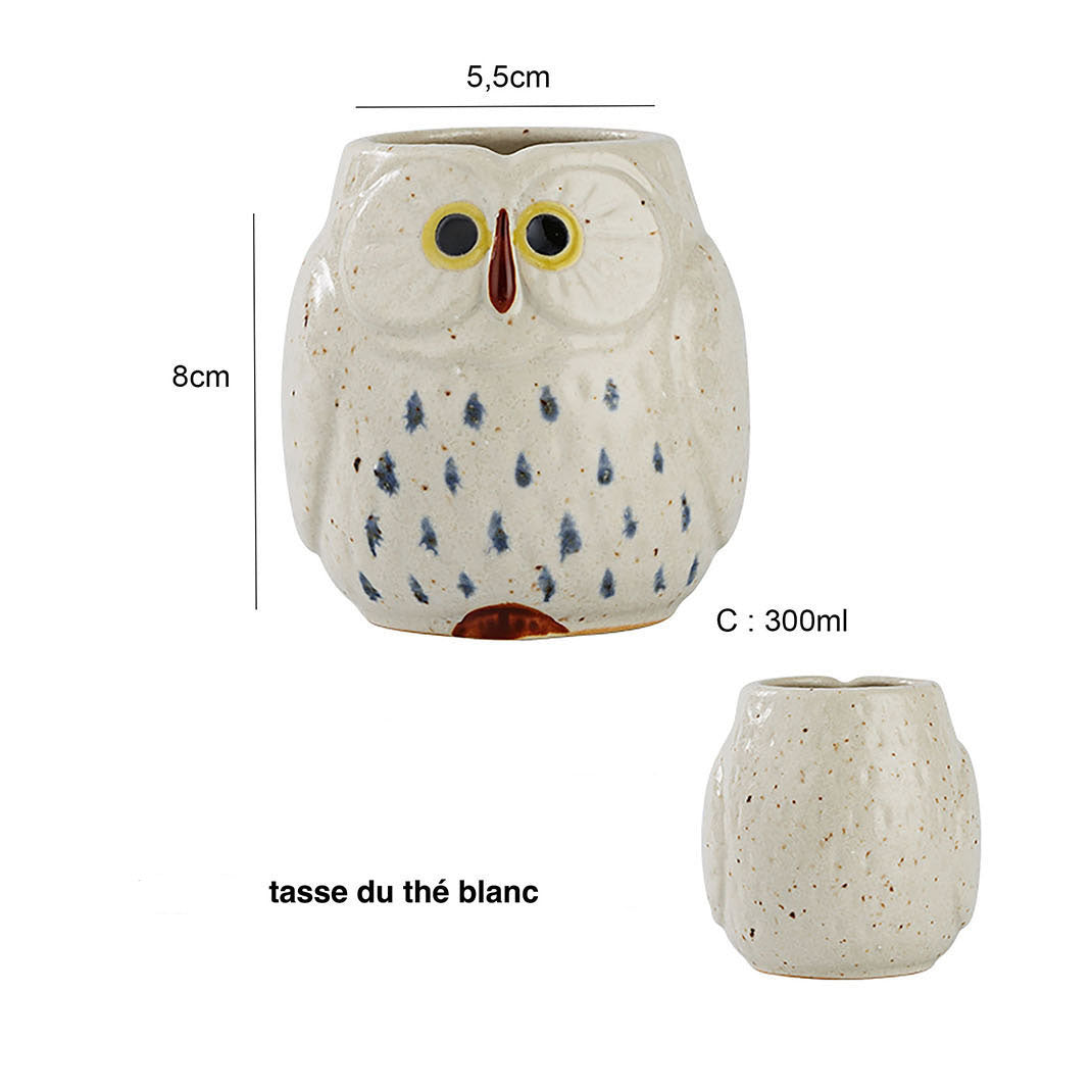 Teapot with a cute owl design
