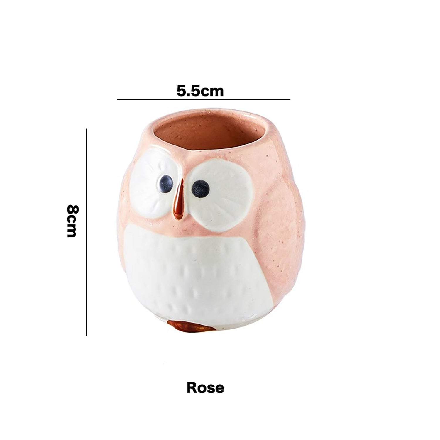 Théière et tasses avec un mignon design de hibou