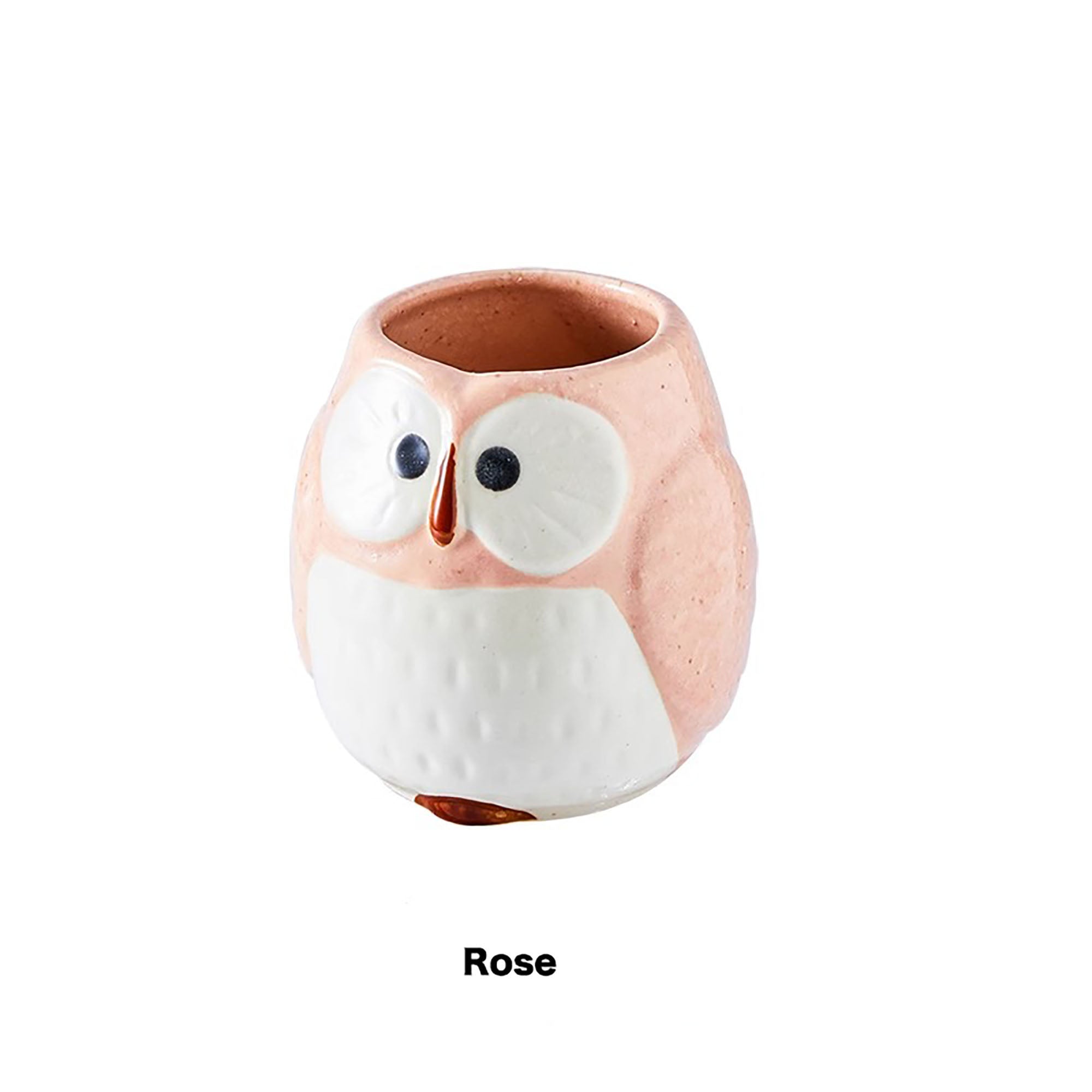 Théière et tasses avec un mignon design de hibou