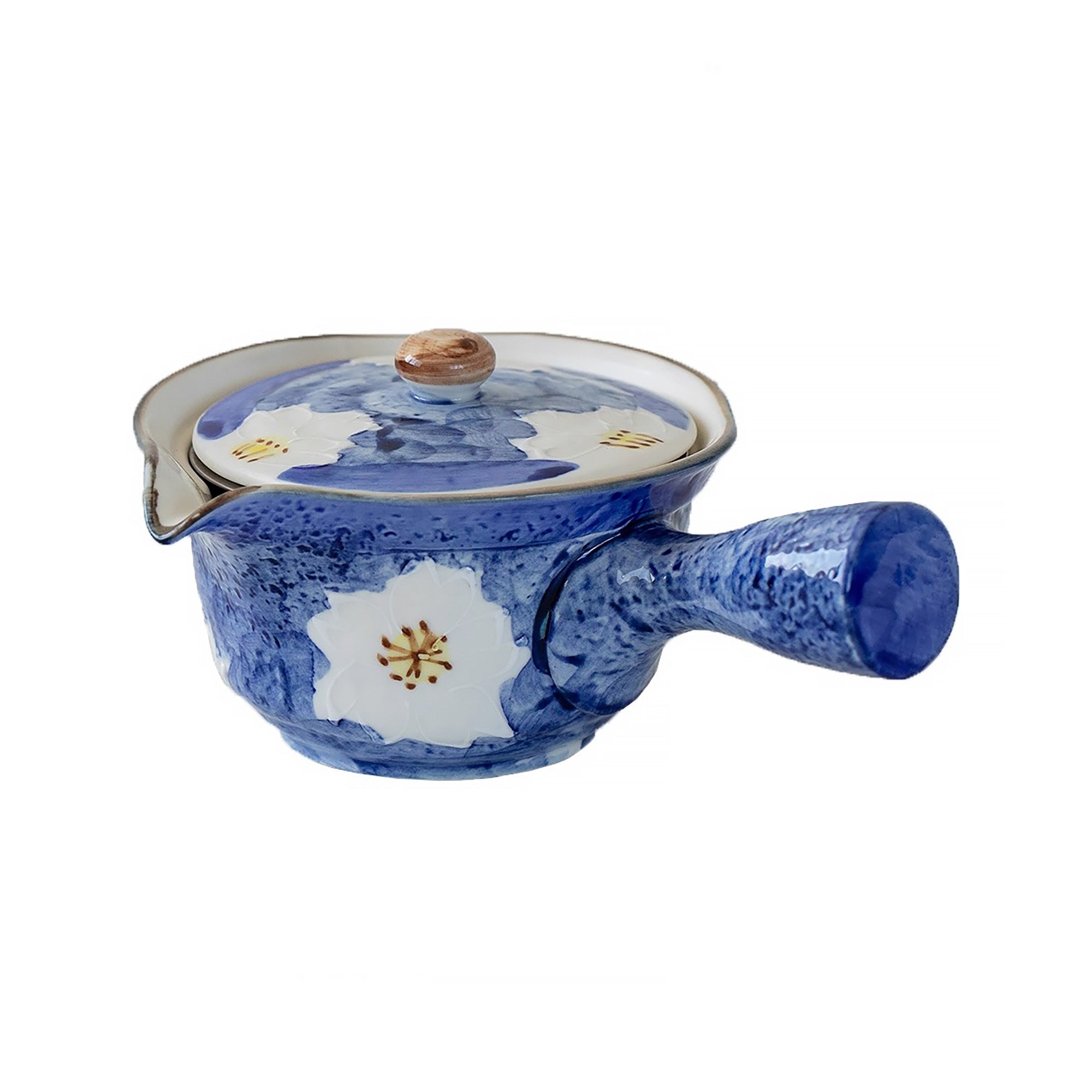 Théière en céramique Minoyaki avec motif sakura