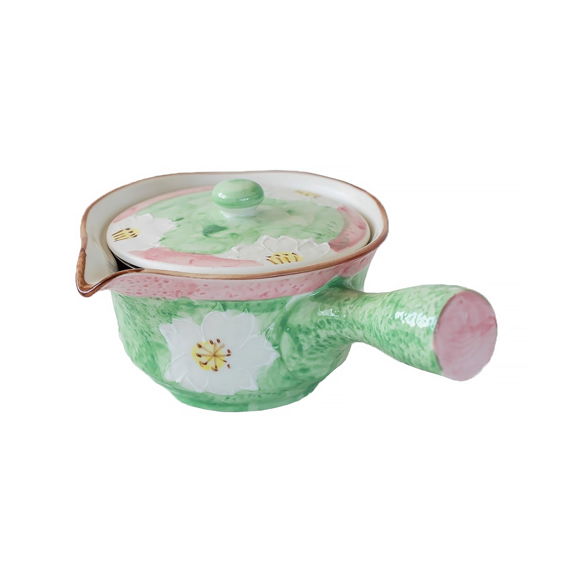 Théière en céramique Minoyaki avec motif sakura