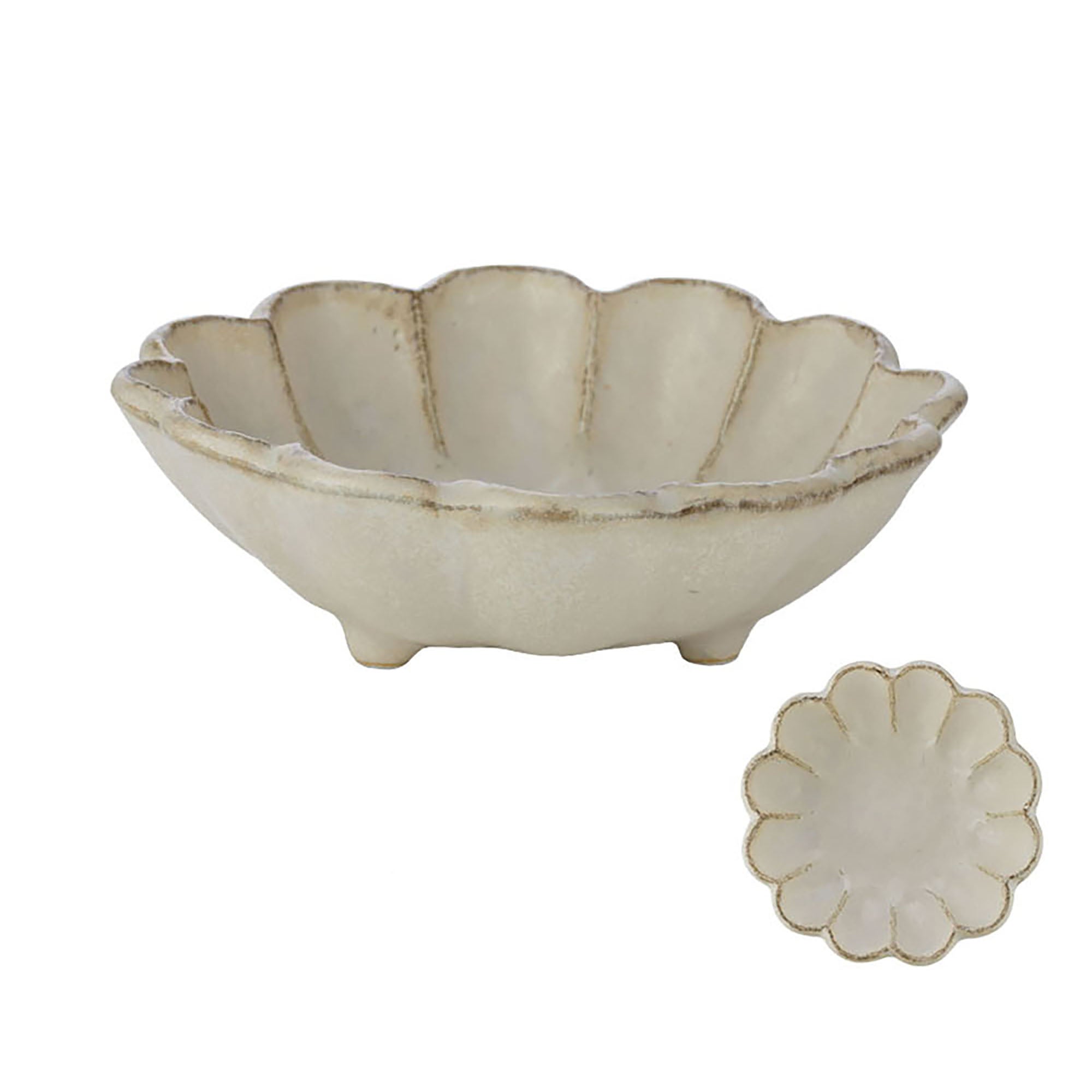 Pear Blossom Shaped Ceramic Dinnerware by Rinka Seito