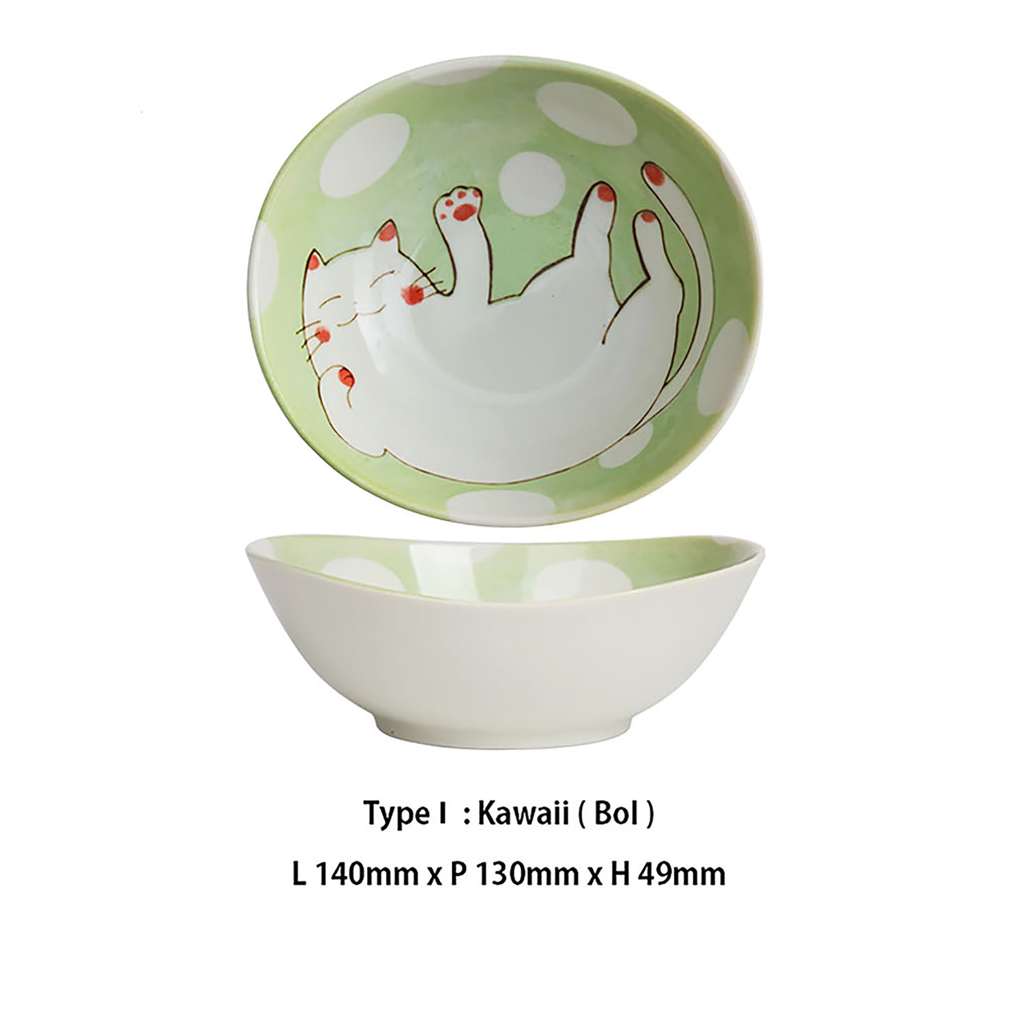 Tableware with cute cat design