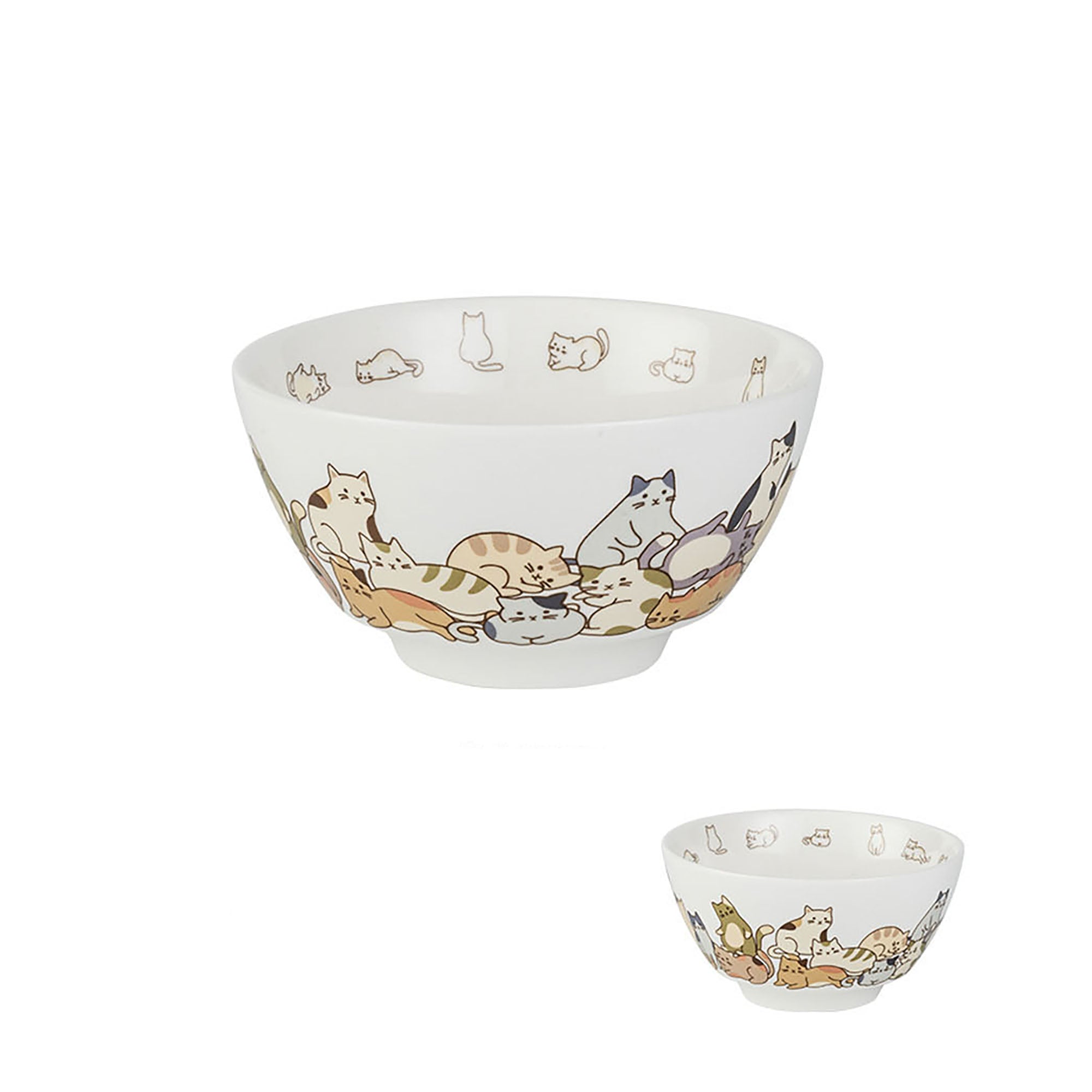 Vaisselle avec adorables motifs de chat