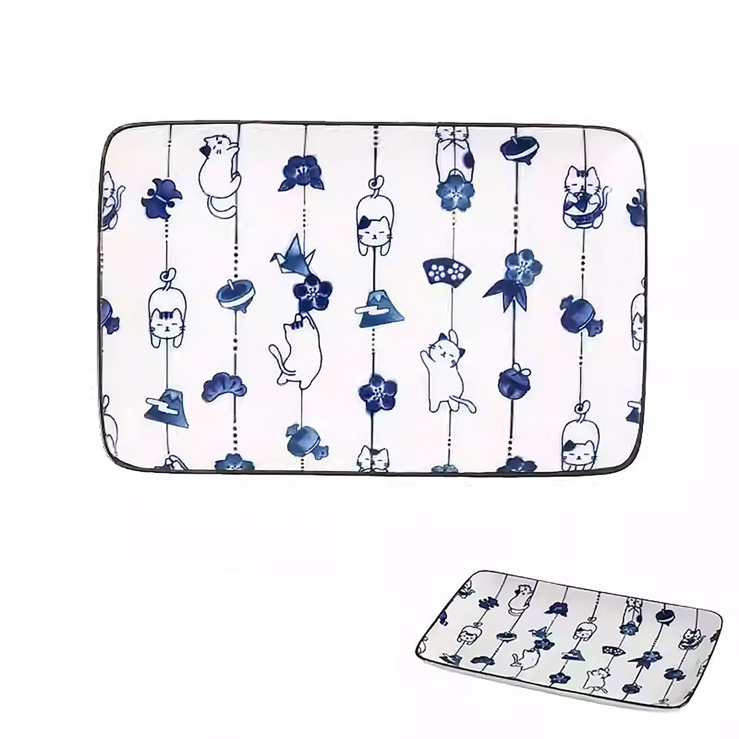 Service de vaisselle Minoyaki avec bonheur en guirlande