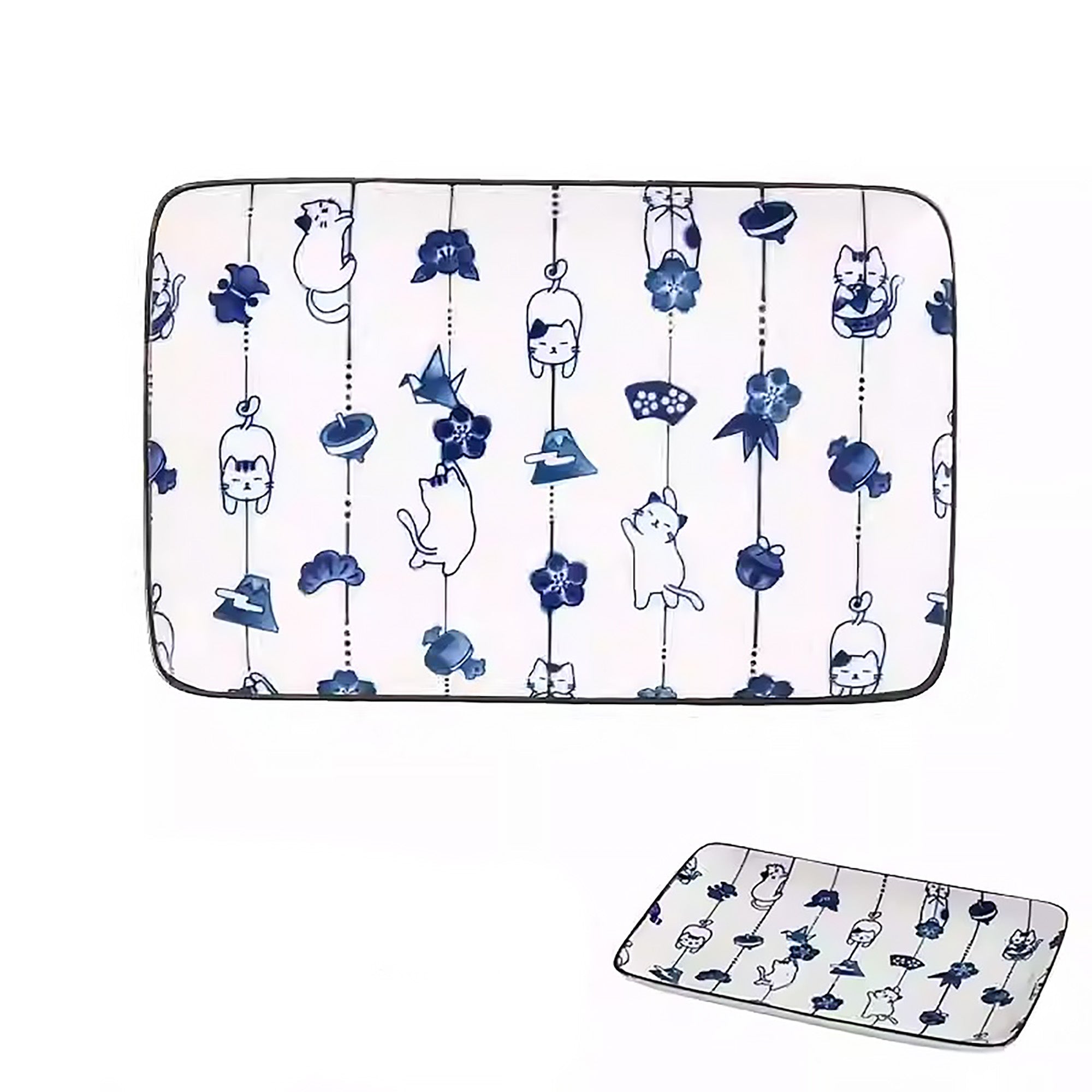 Service de vaisselle Minoyaki avec bonheur en guirlande