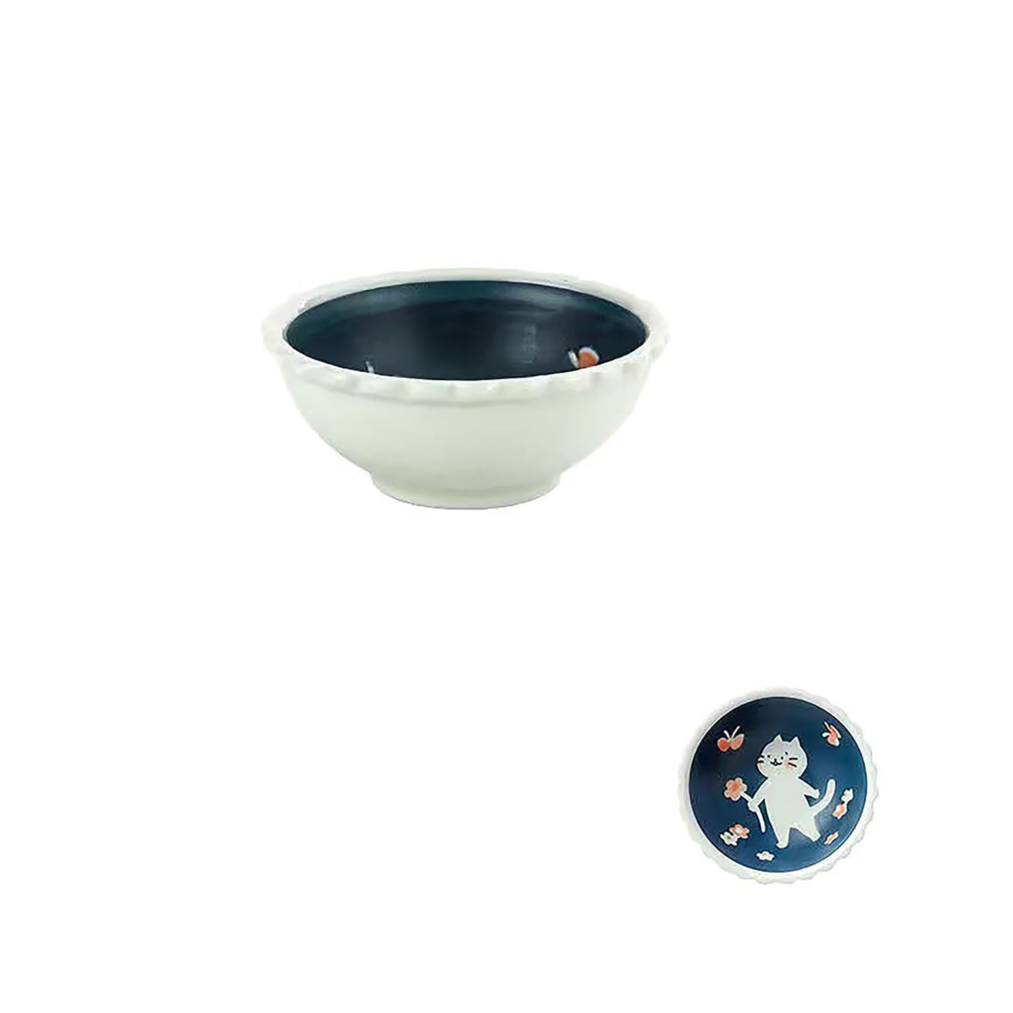 Tableware with cute Sunday cat
