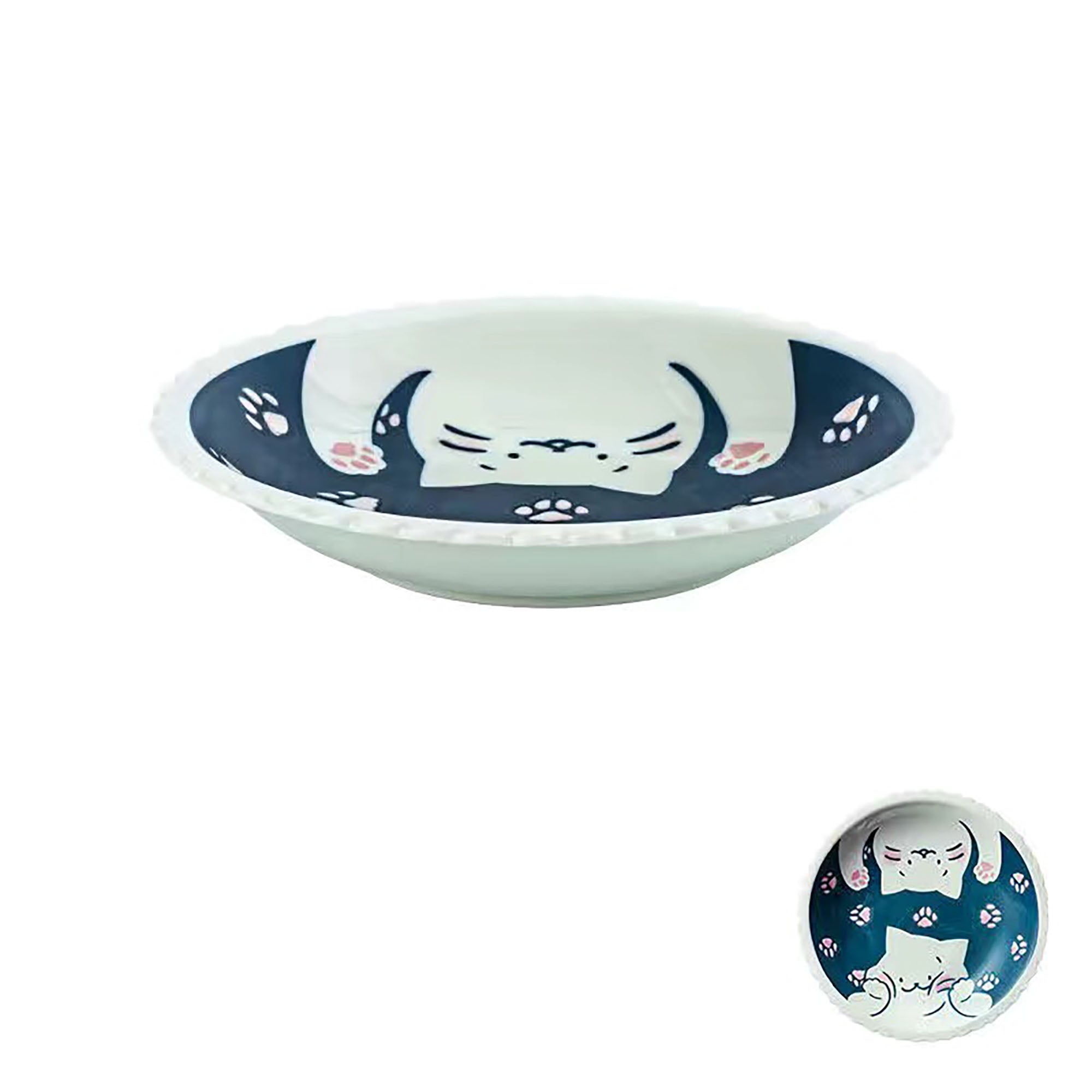 Tableware with cute Sunday cat