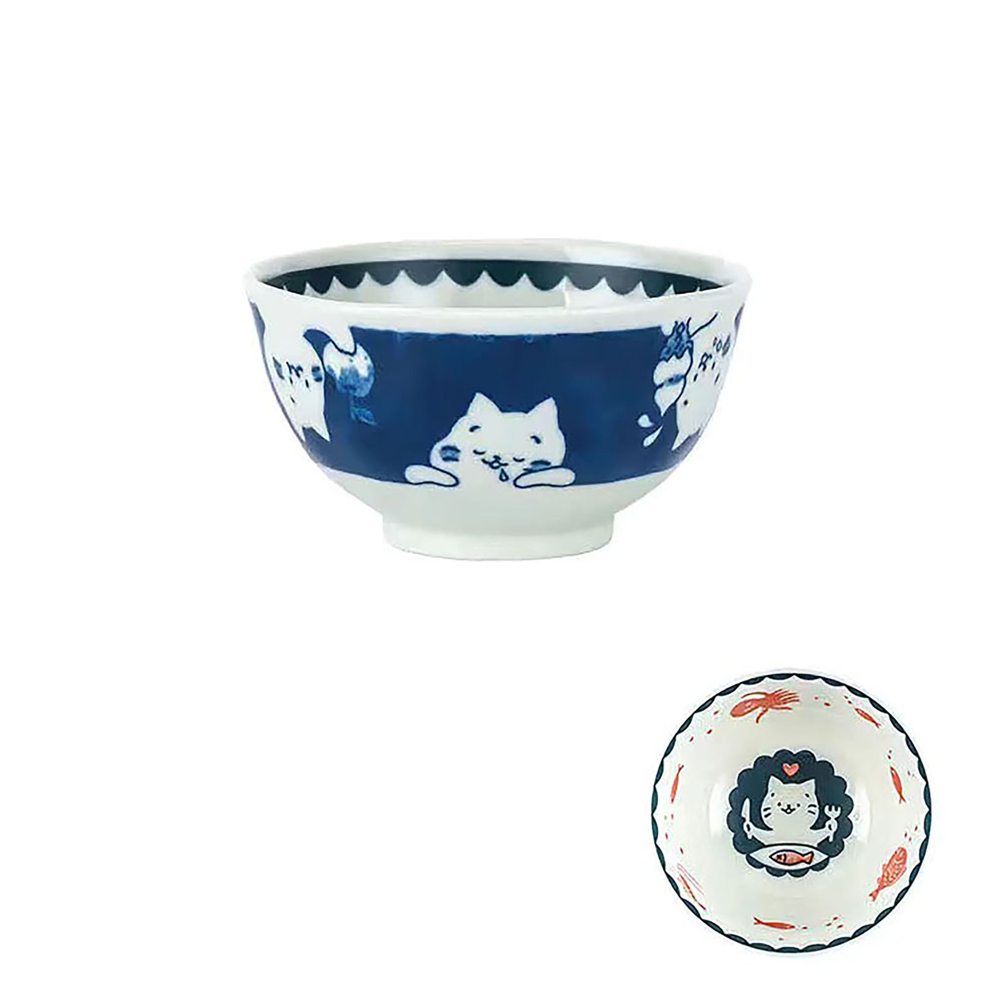 Tableware with cute Sunday cat